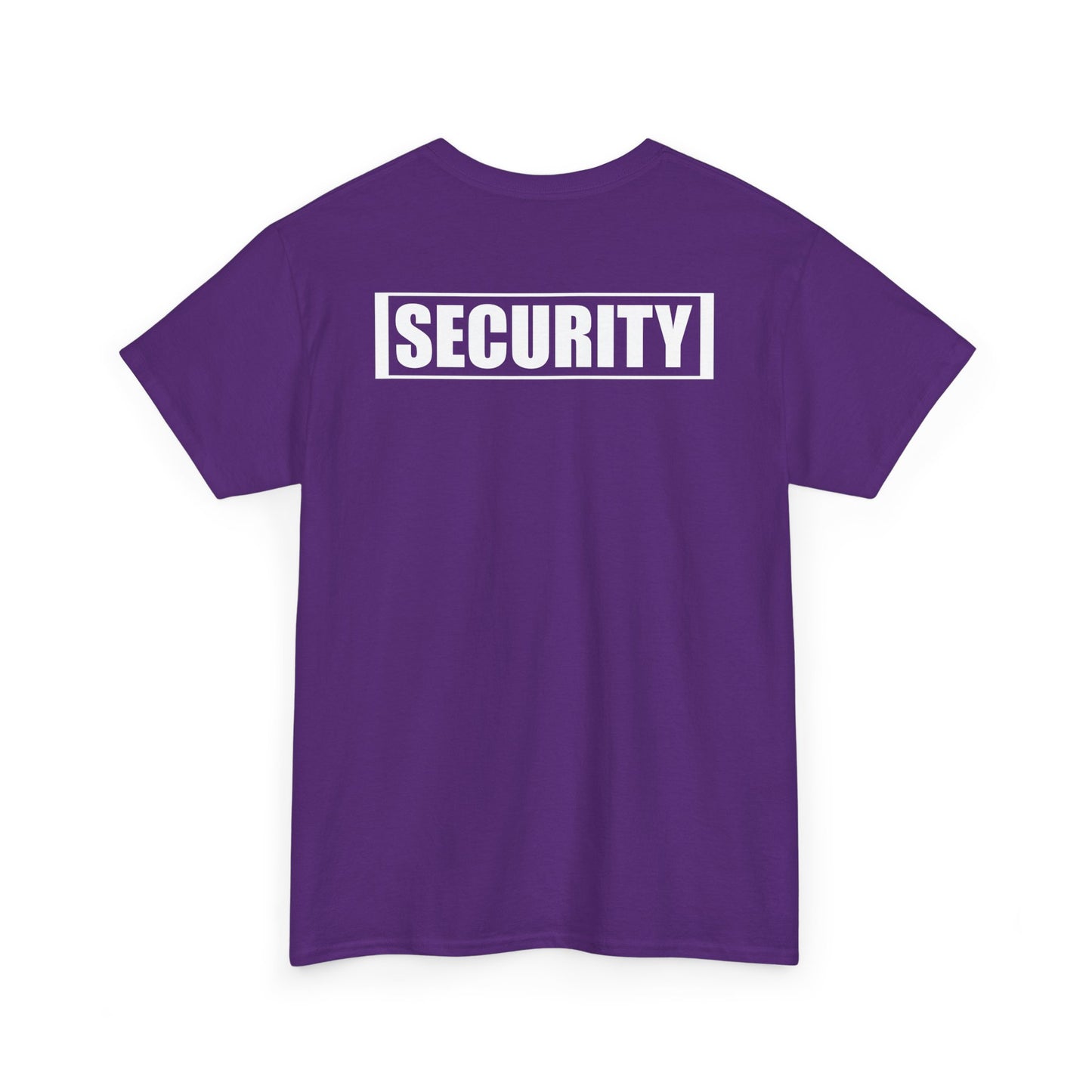 Security Guard T Shirt Printed Front and Back