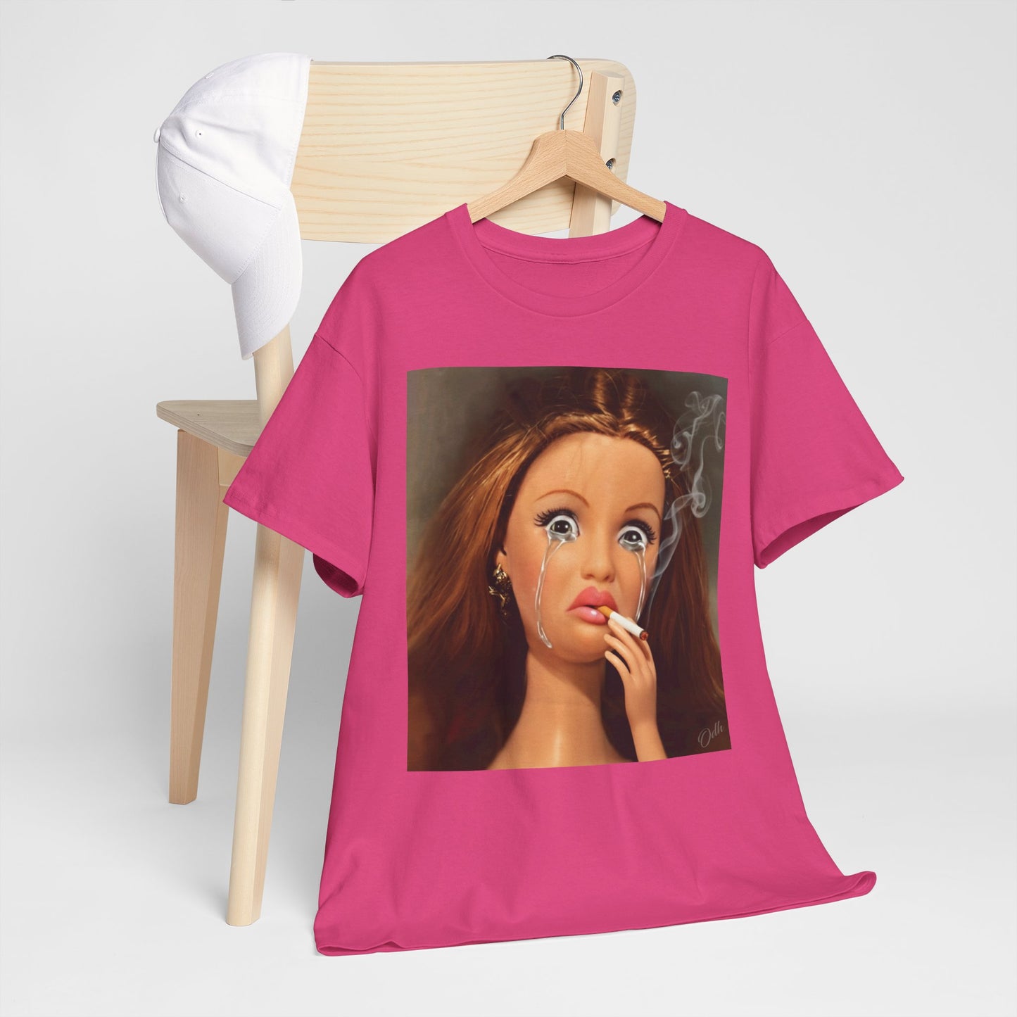 Disgusted Barbie Doll Face Crying And Smoking