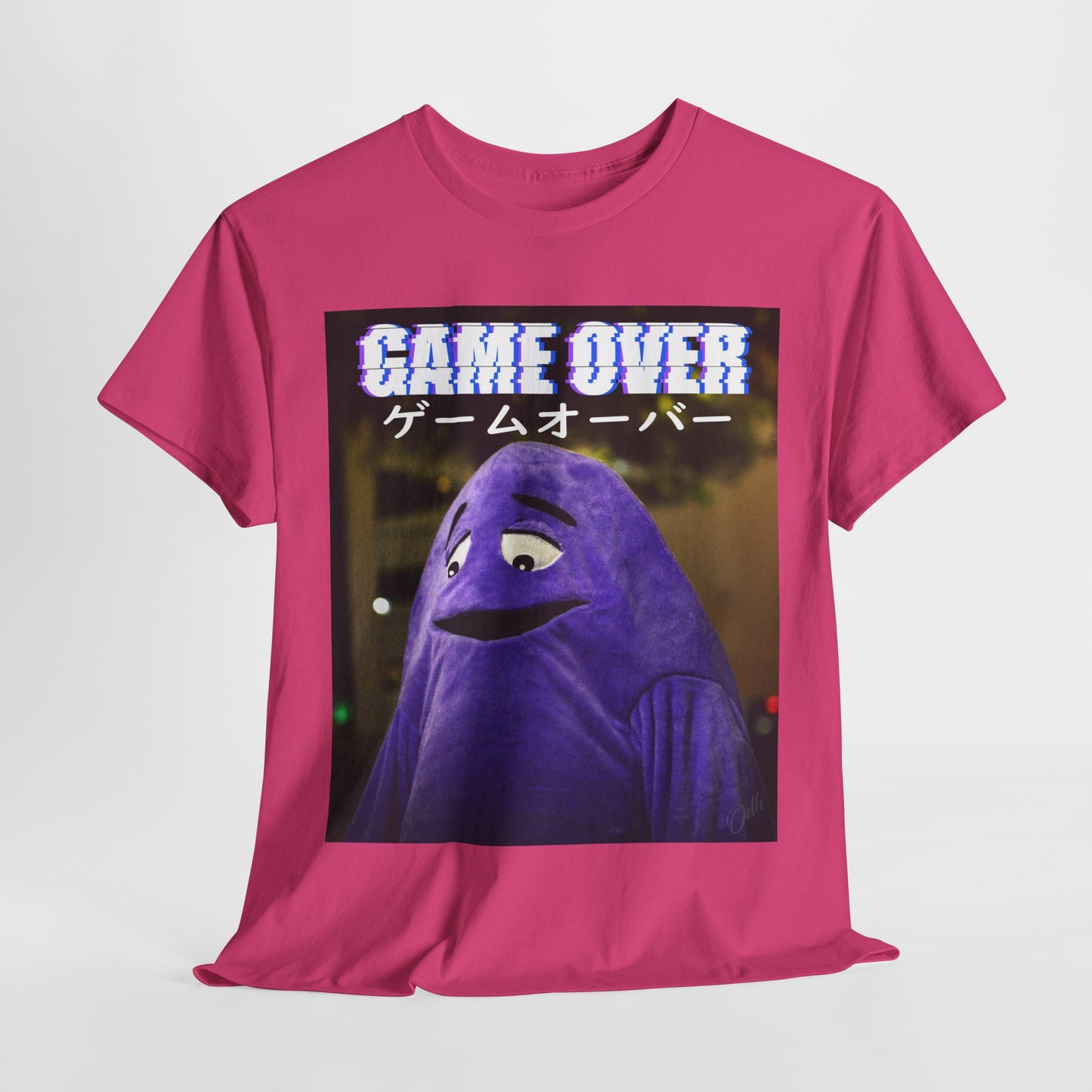 Game Over Shirt Gamer Funny Japanese Tee McDonalds Grimace T Shirt