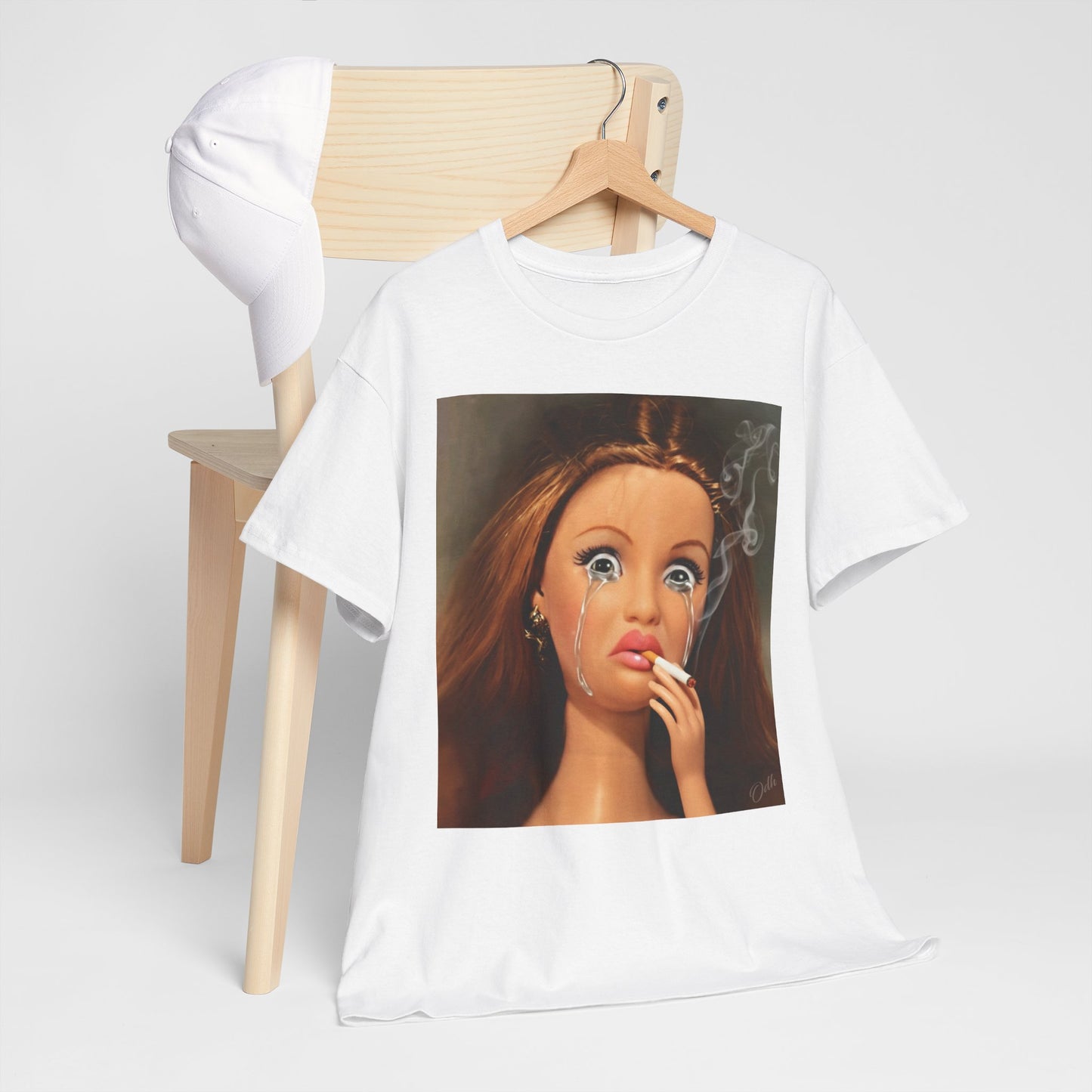 Disgusted Barbie Doll Face Crying And Smoking