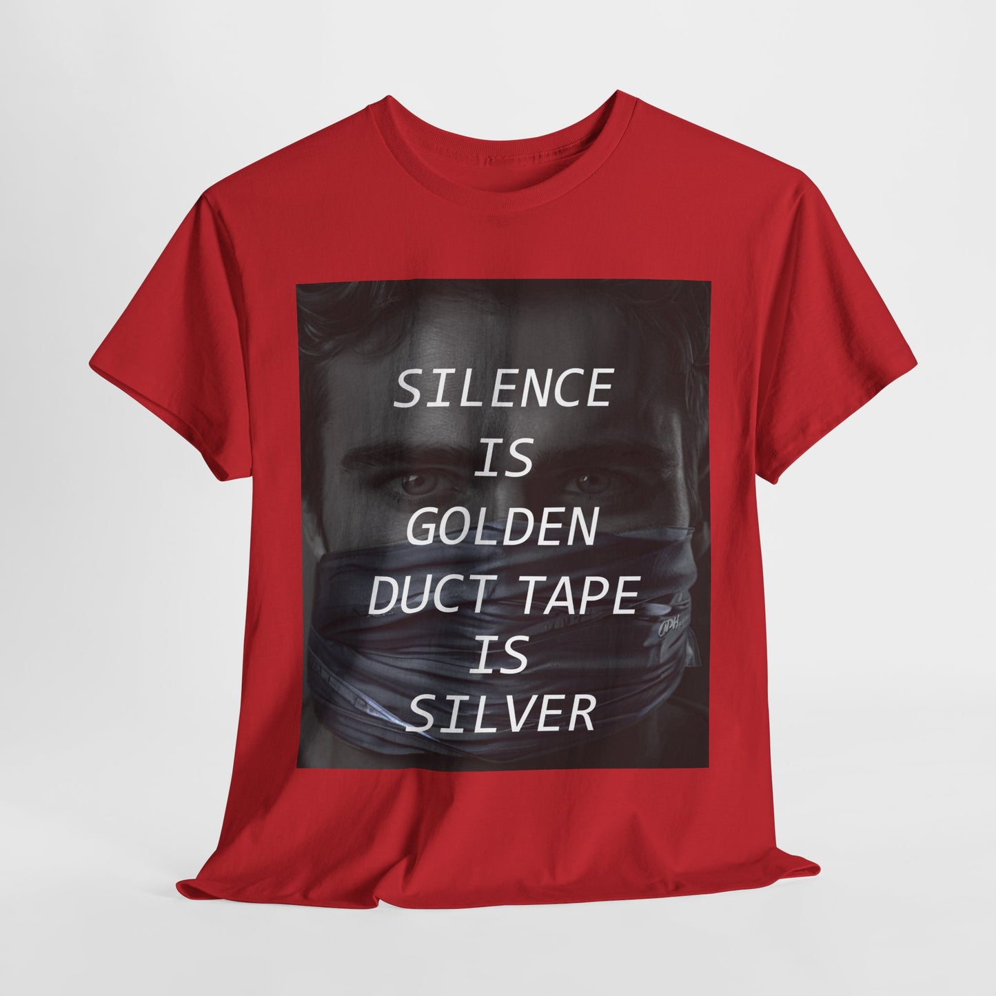 Silence Is Golden Duct Tape Is Silver T Shirt Funny Quote Tee