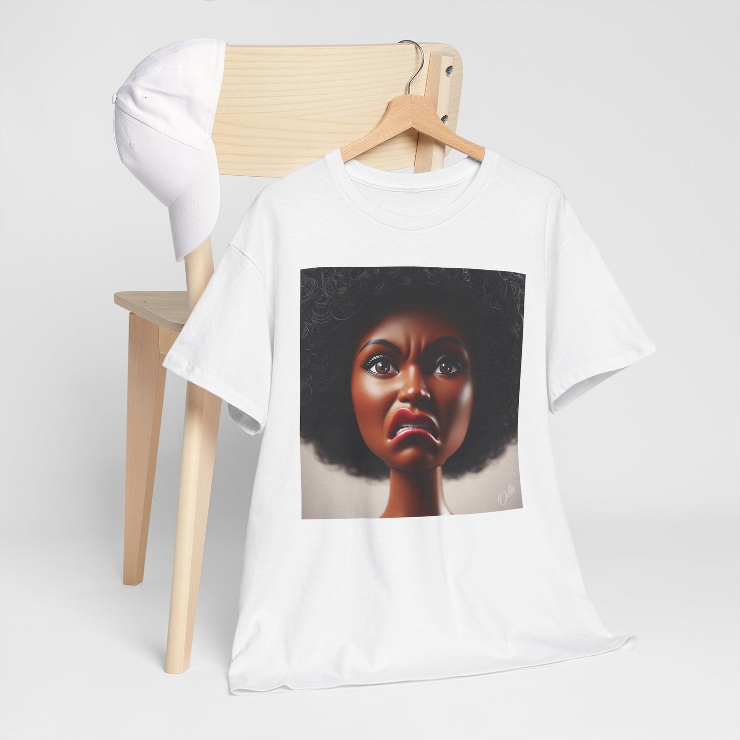 Disgusted Black Doll Face Meme Shirt Short Sleeve Tee