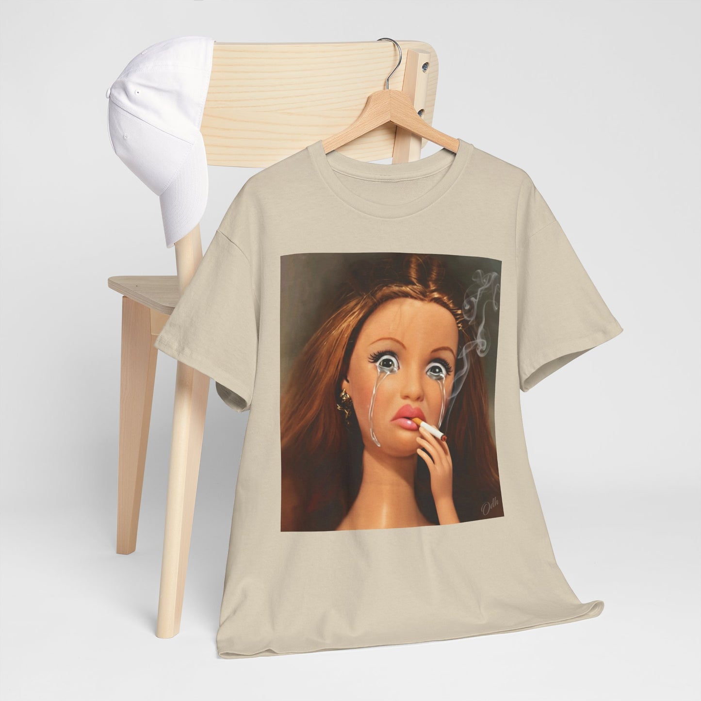 Disgusted Barbie Doll Face Crying And Smoking