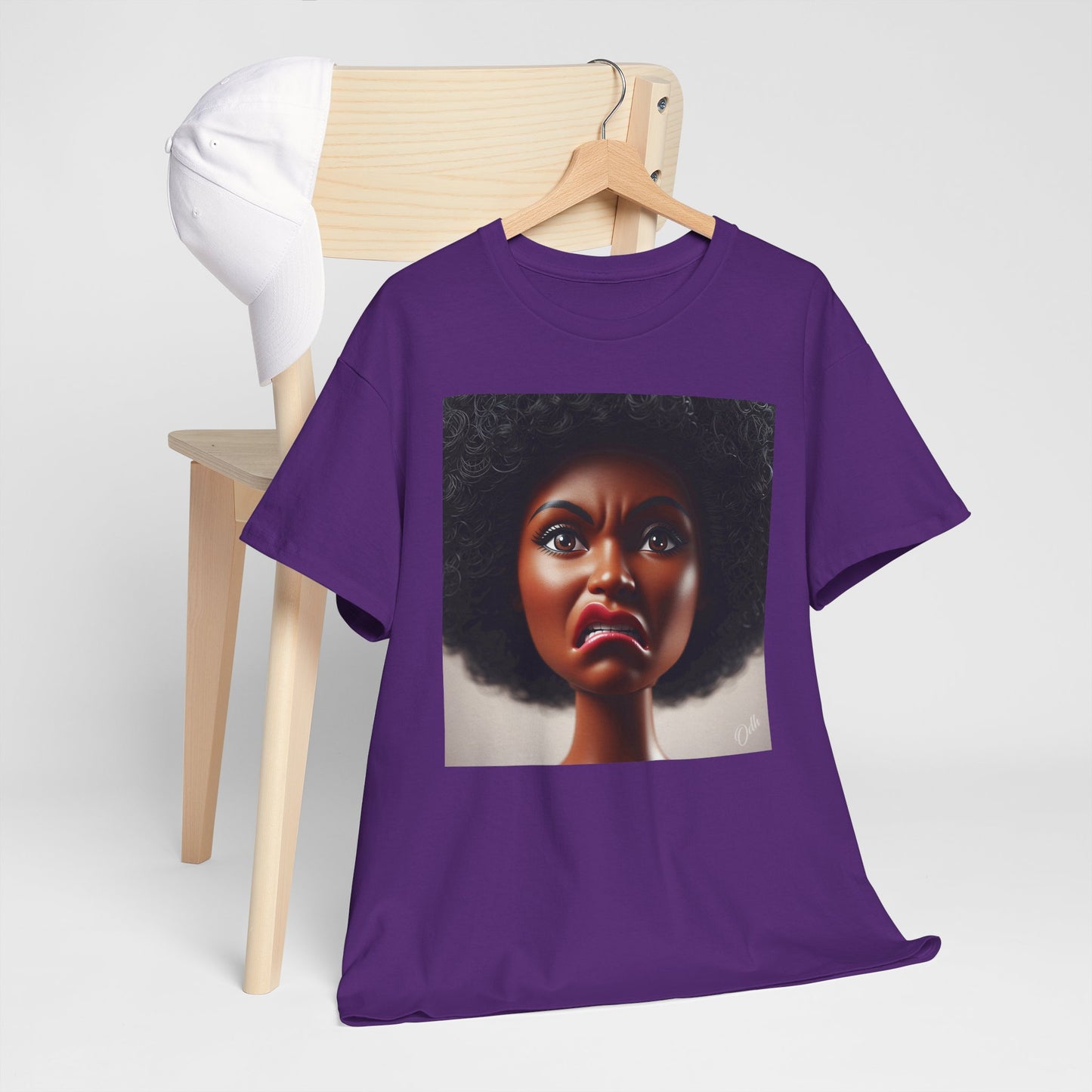 Disgusted Black Doll Face Meme Shirt Short Sleeve Tee