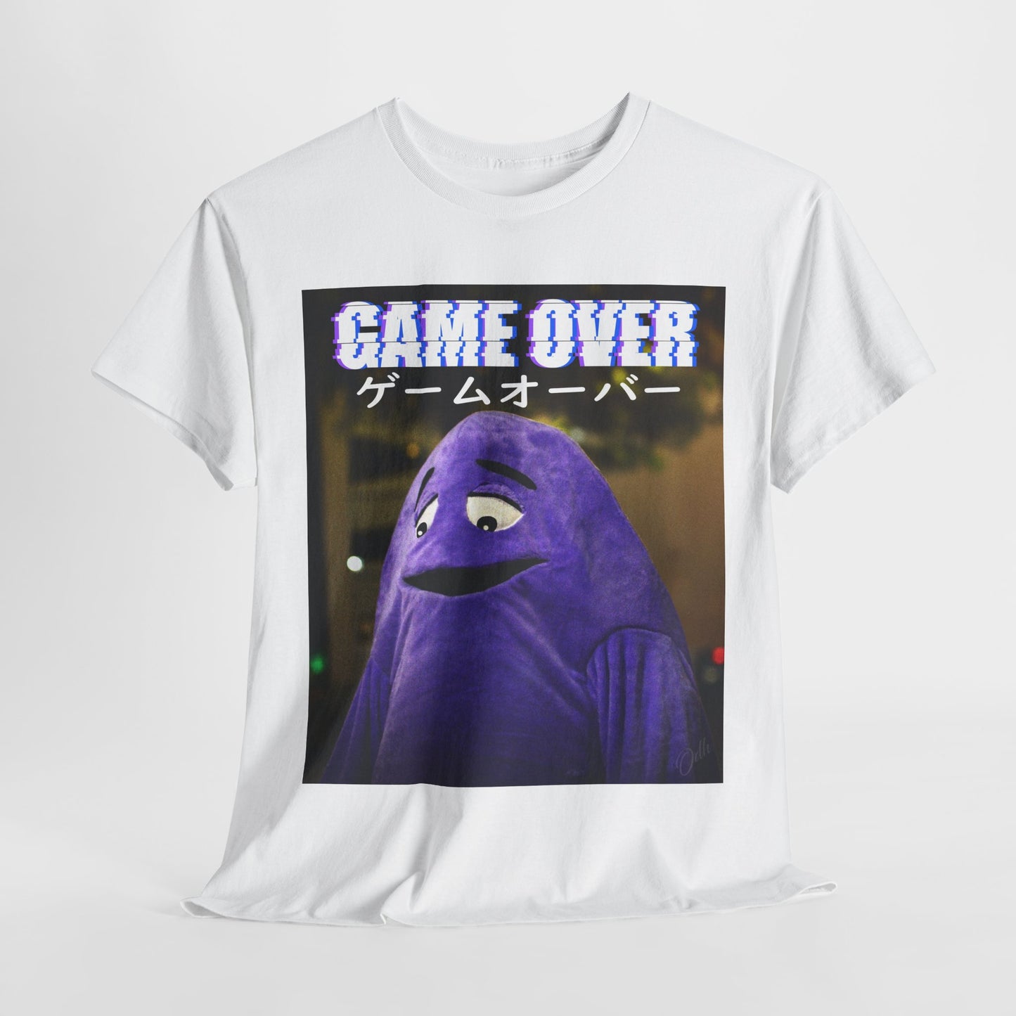 Game Over Shirt Gamer Funny Japanese Tee McDonalds Grimace T Shirt