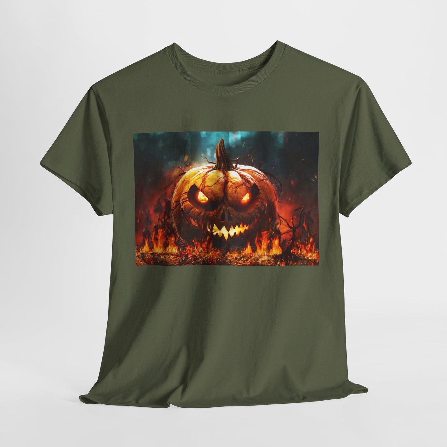 Halloween Burning Pumpkin Shirt