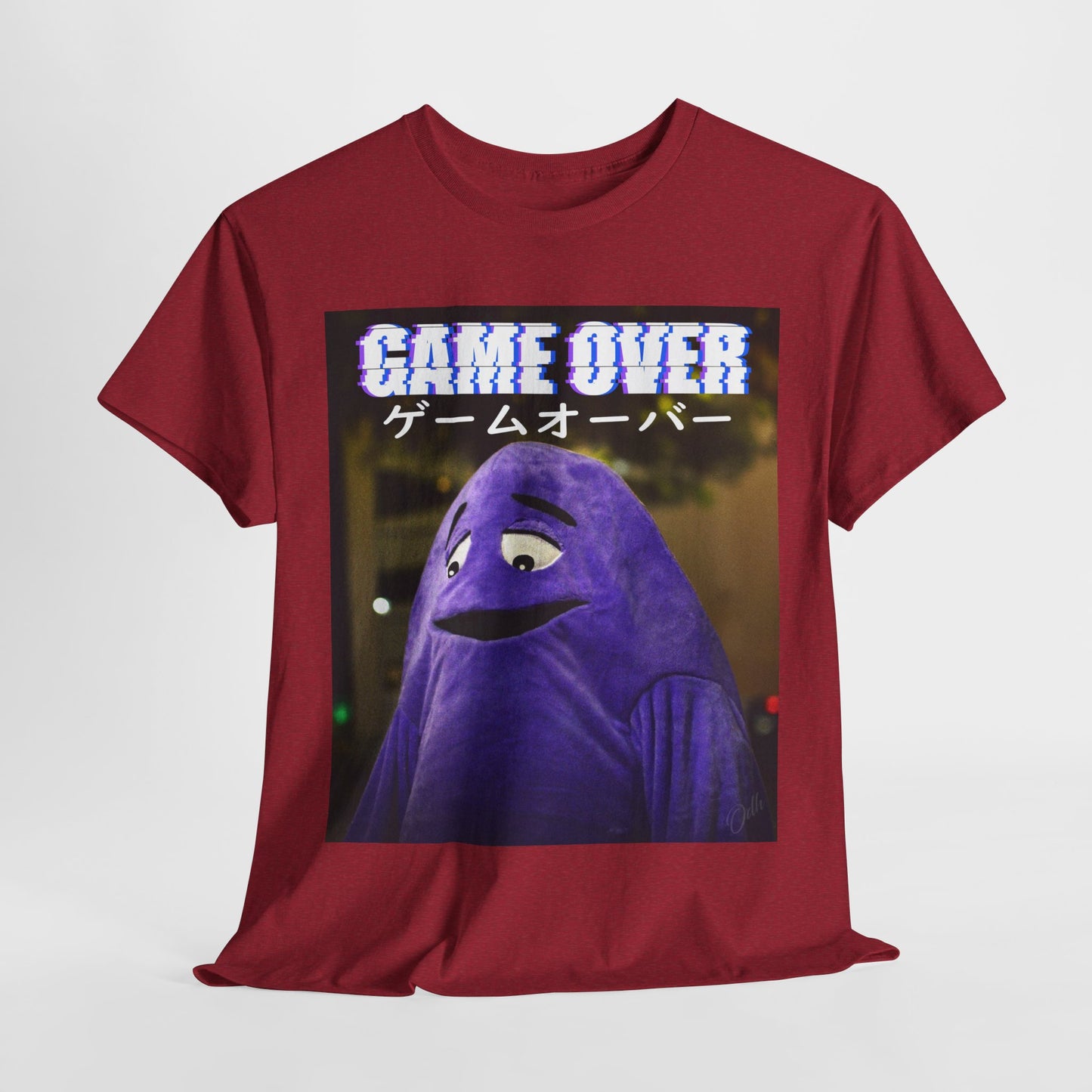 Game Over Shirt Gamer Funny Japanese Tee McDonalds Grimace T Shirt