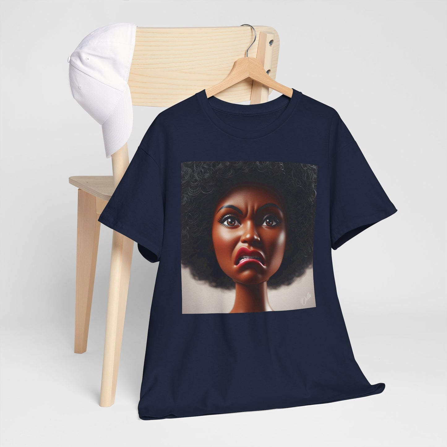 Disgusted Black Doll Face Meme Shirt Short Sleeve Tee