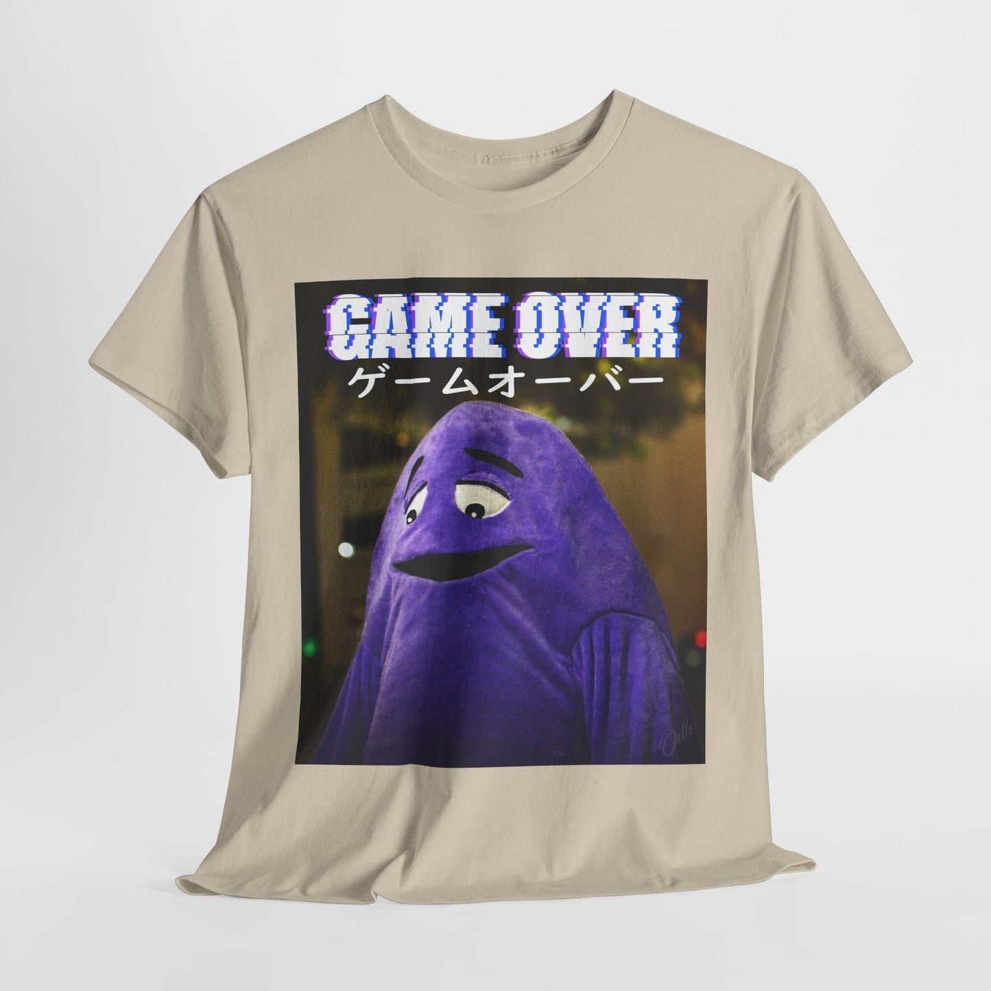 Game Over Shirt Gamer Funny Japanese Tee McDonalds Grimace T Shirt