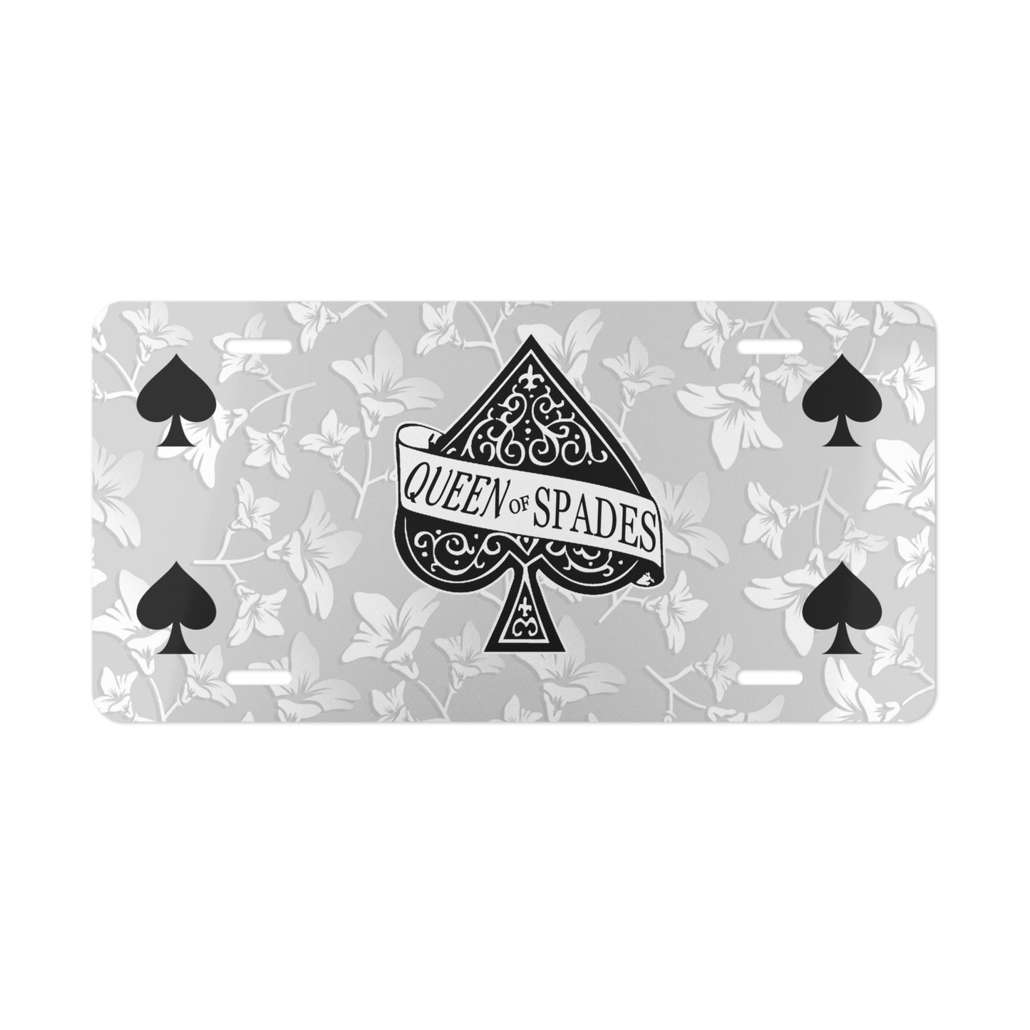 Queen of Spades Vanity Plate, QOS Car Tag, Custom License Plate, Hot Wife, BBC Swinger Lifestyle