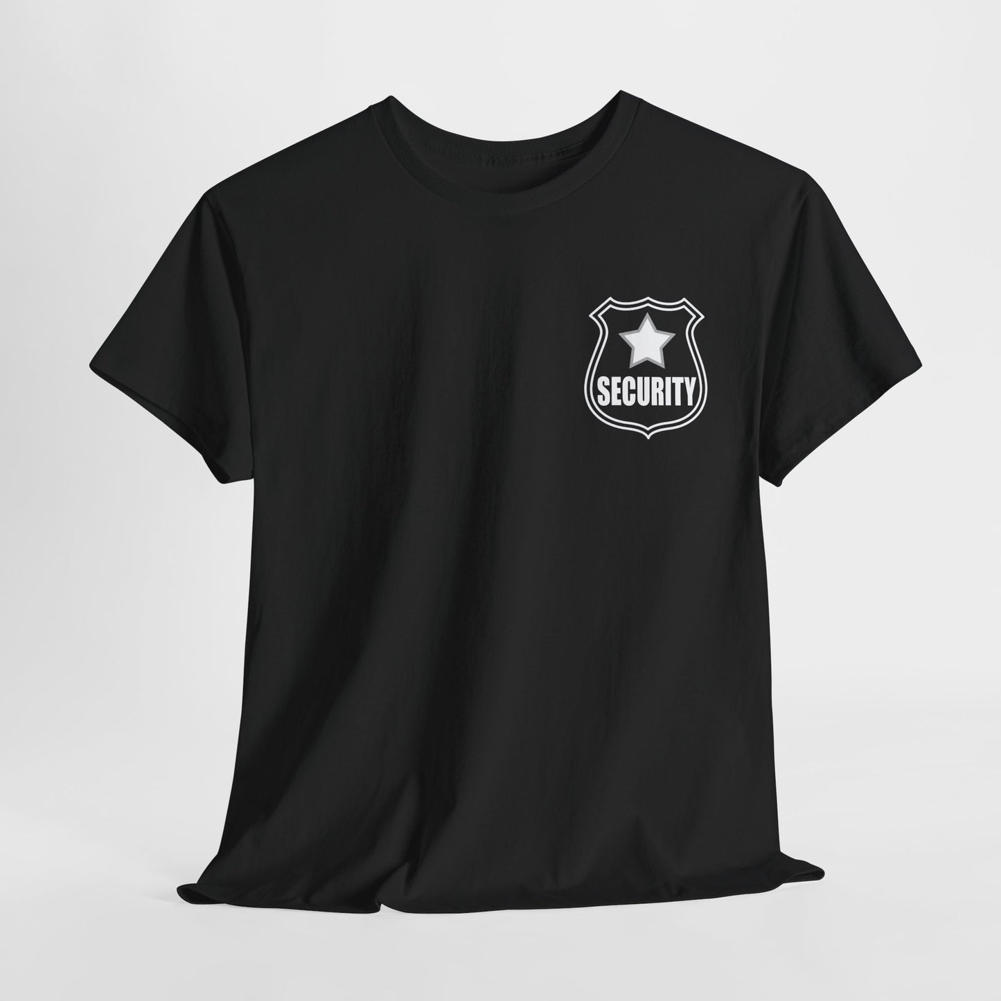 Security Guard T Shirt Printed Front and Back