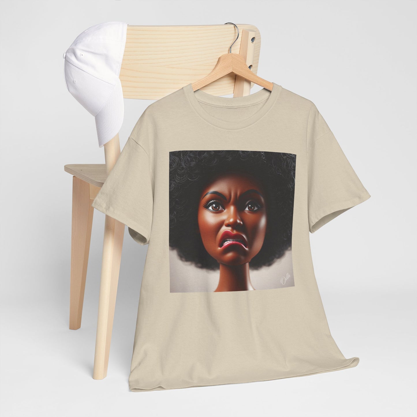 Disgusted Black Doll Face Meme Shirt Short Sleeve Tee