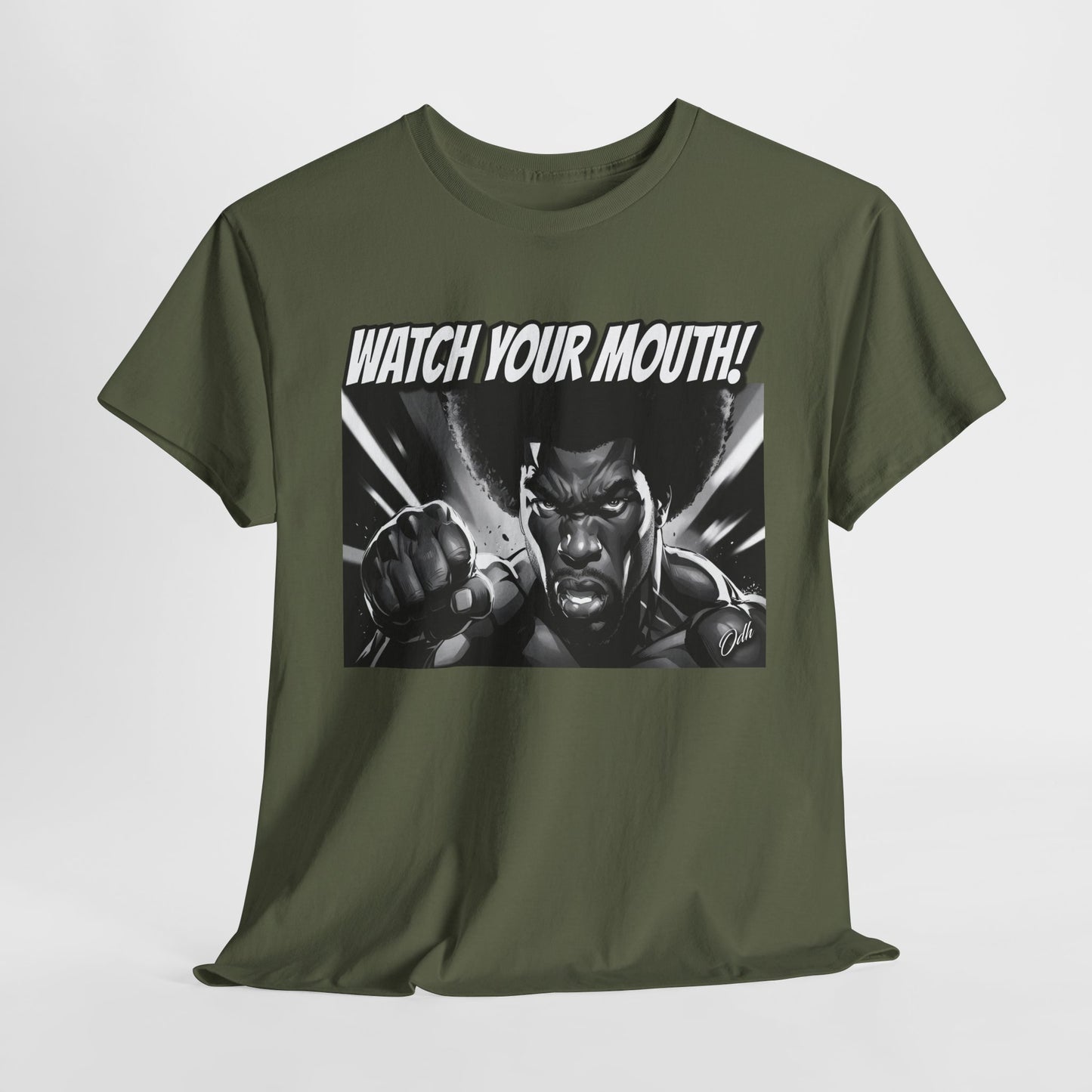 Mens Watch Your Mouth Shirt Funny Quote Shirt, Shut Up Tee, Humor Novelty