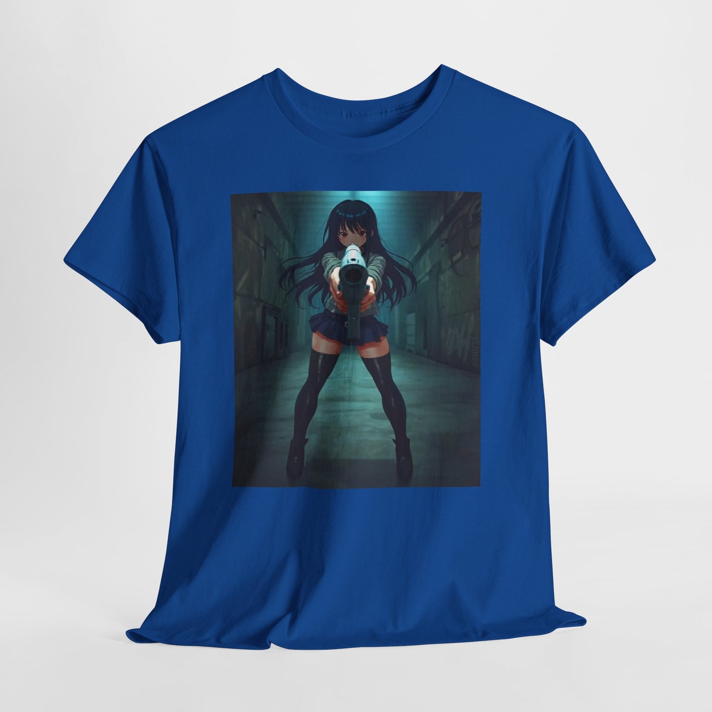 Anime Girl With a Gun Waifu Japanese Tshirt