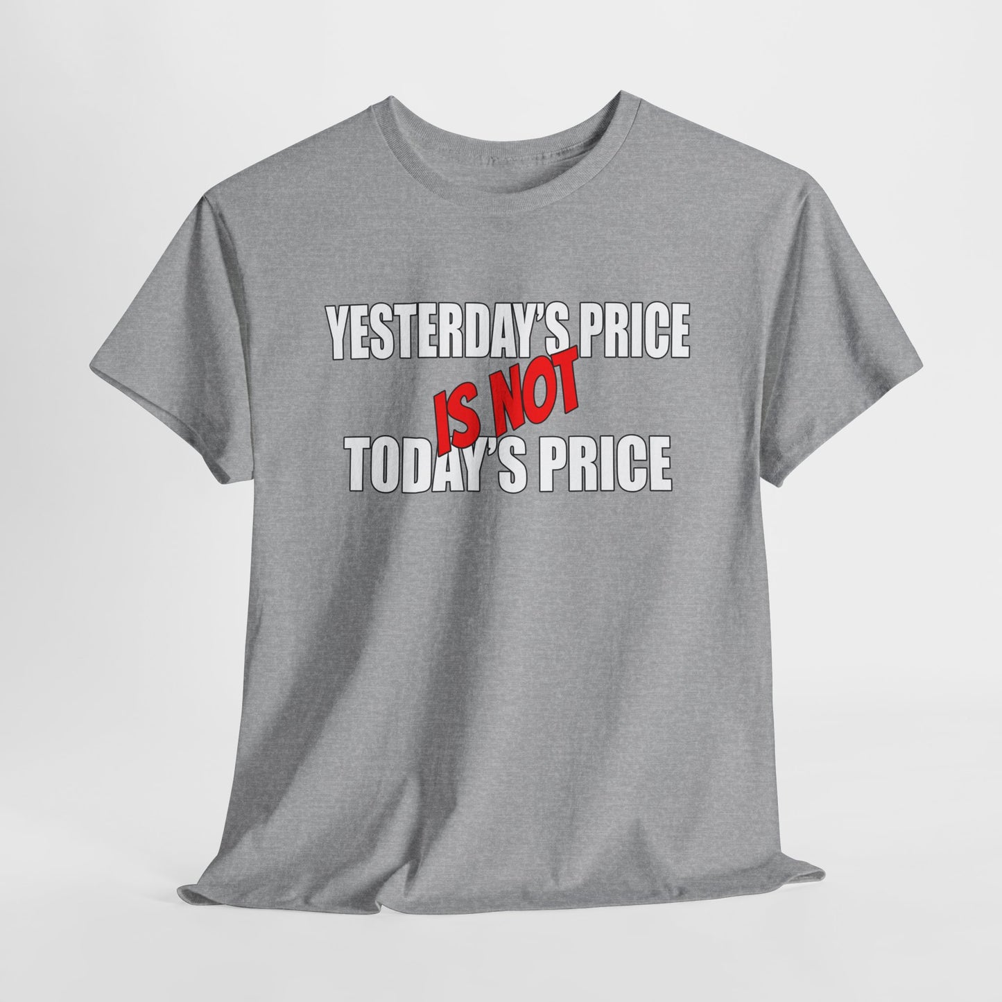 Yesterday's Price is not Today's Price Shirt