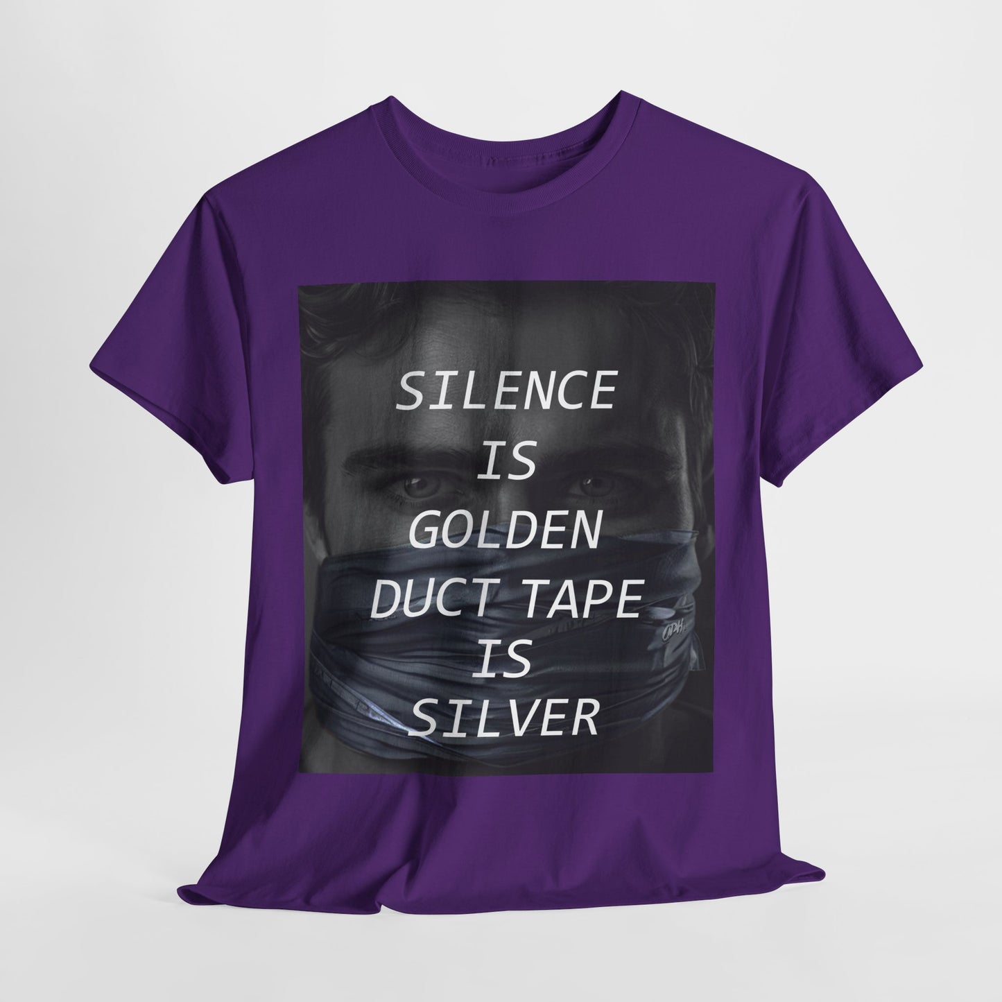 Silence Is Golden Duct Tape Is Silver T Shirt Funny Quote Tee
