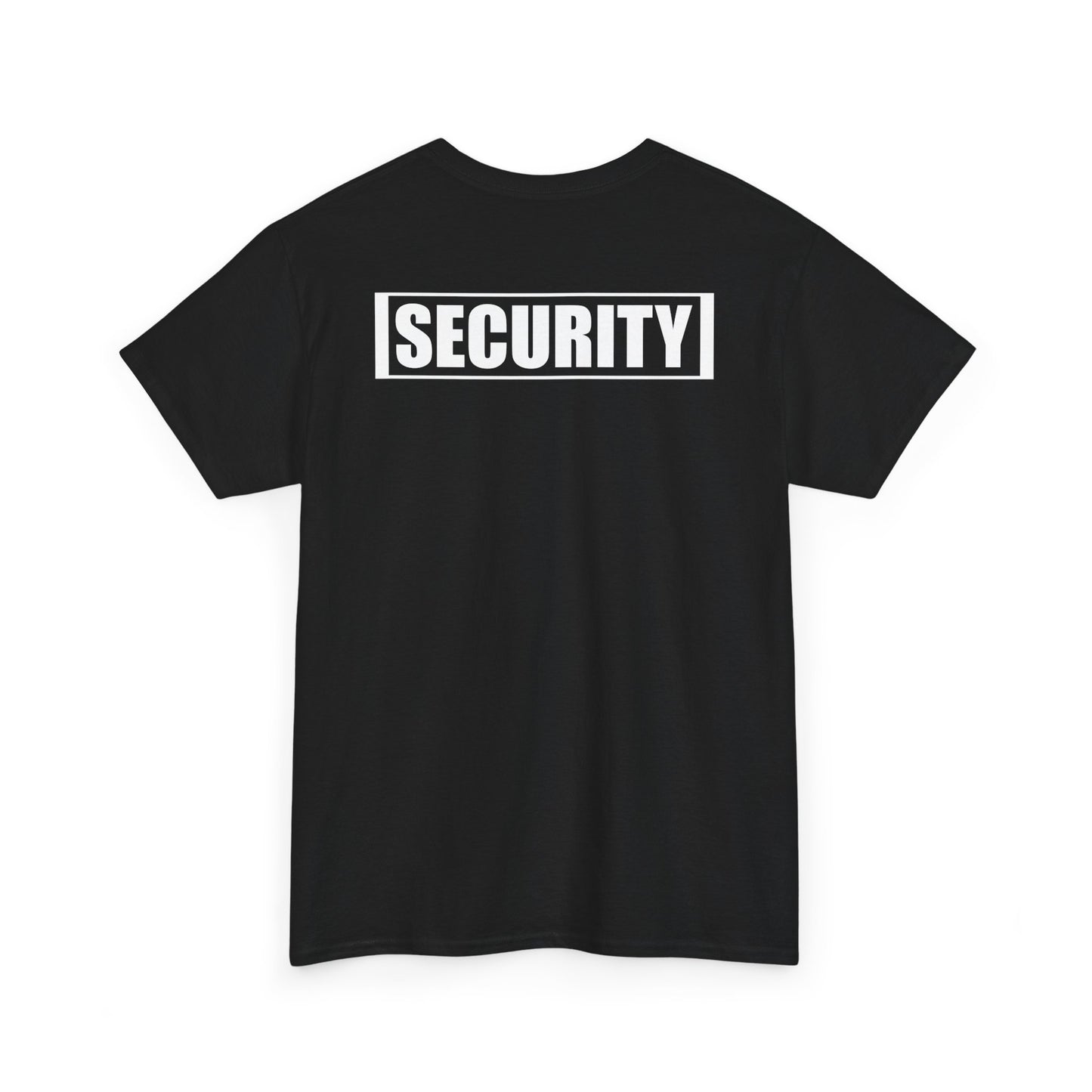 Security Guard T Shirt Printed Front and Back