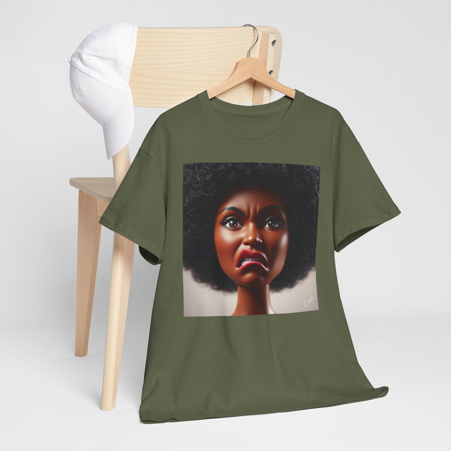 Disgusted Black Doll Face Meme Shirt Short Sleeve Tee