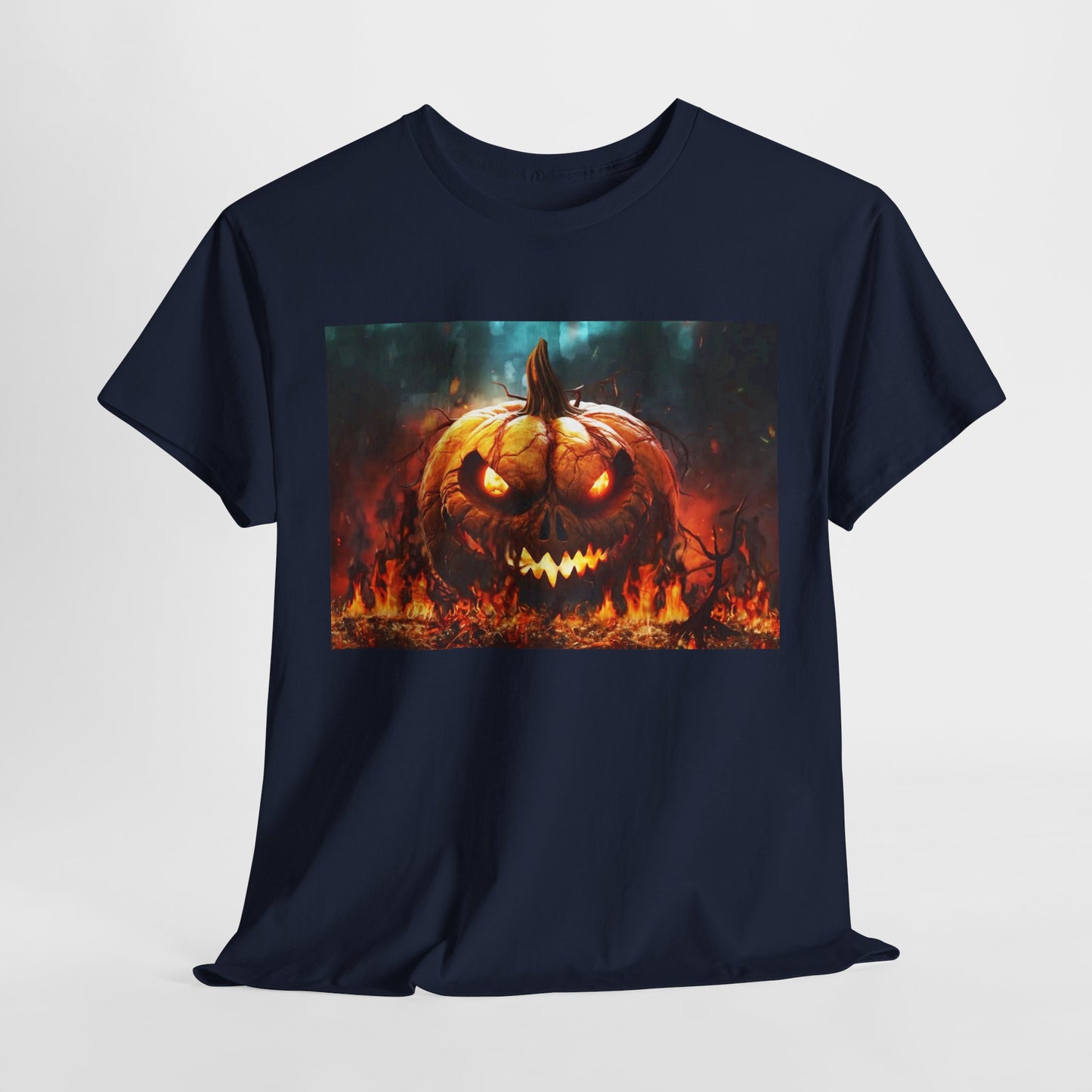 Halloween Burning Pumpkin Shirt
