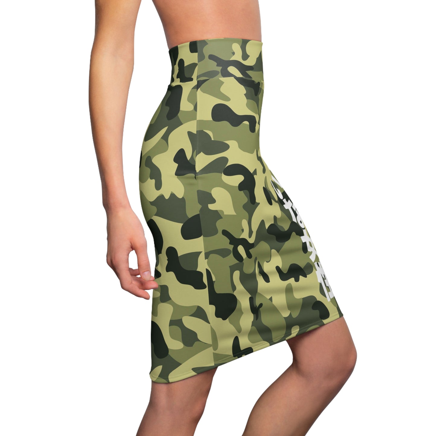 Women's Pencil Skirt Asian Style Japanese Camouflage Bodycon Skirt