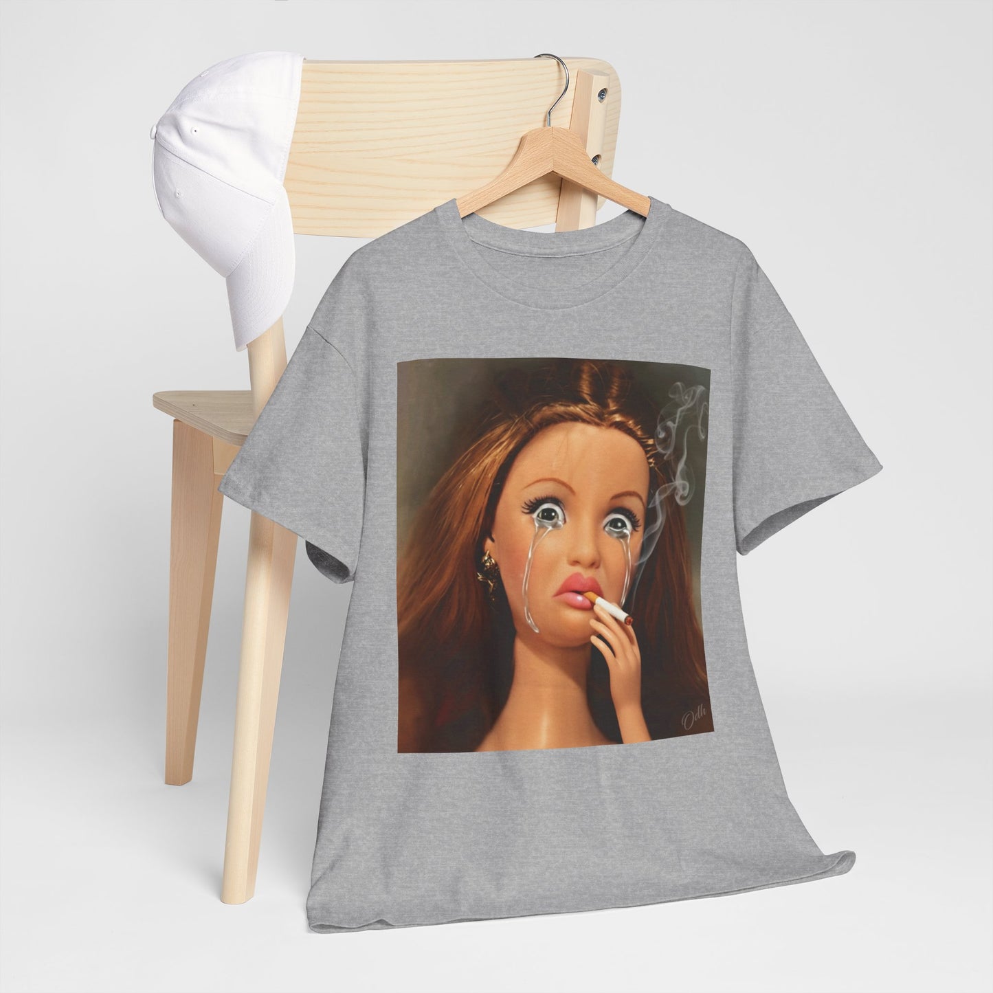 Disgusted Barbie Doll Face Crying And Smoking