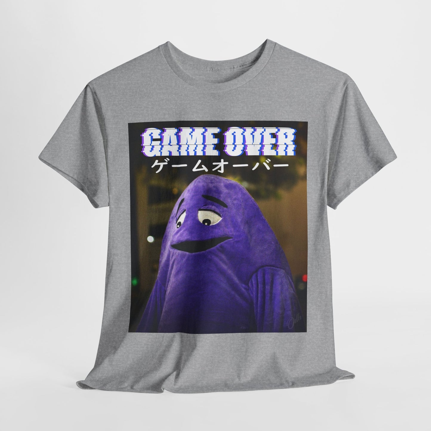 Game Over Shirt Gamer Funny Japanese Tee McDonalds Grimace T Shirt