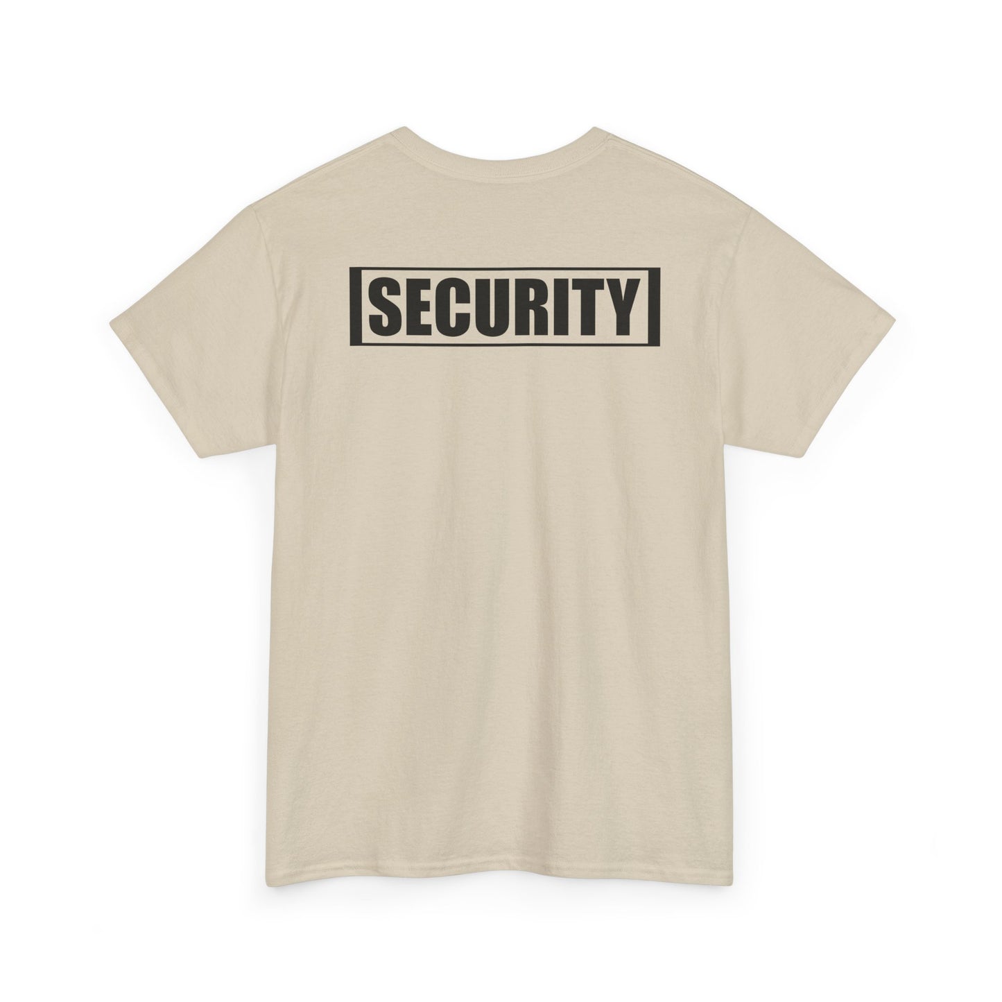 Security Guard T Shirt Printed Front and Back