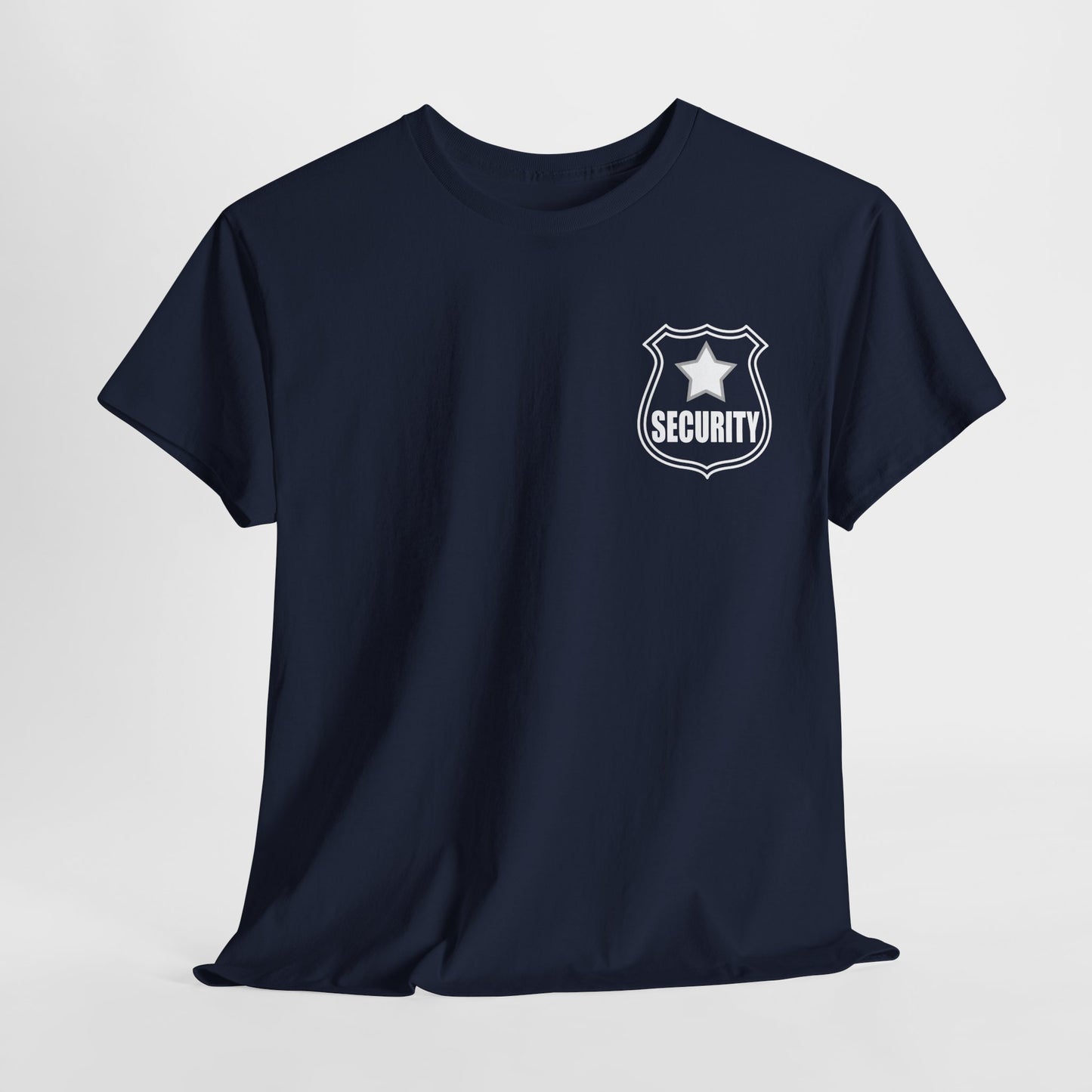Security Guard T Shirt Printed Front and Back