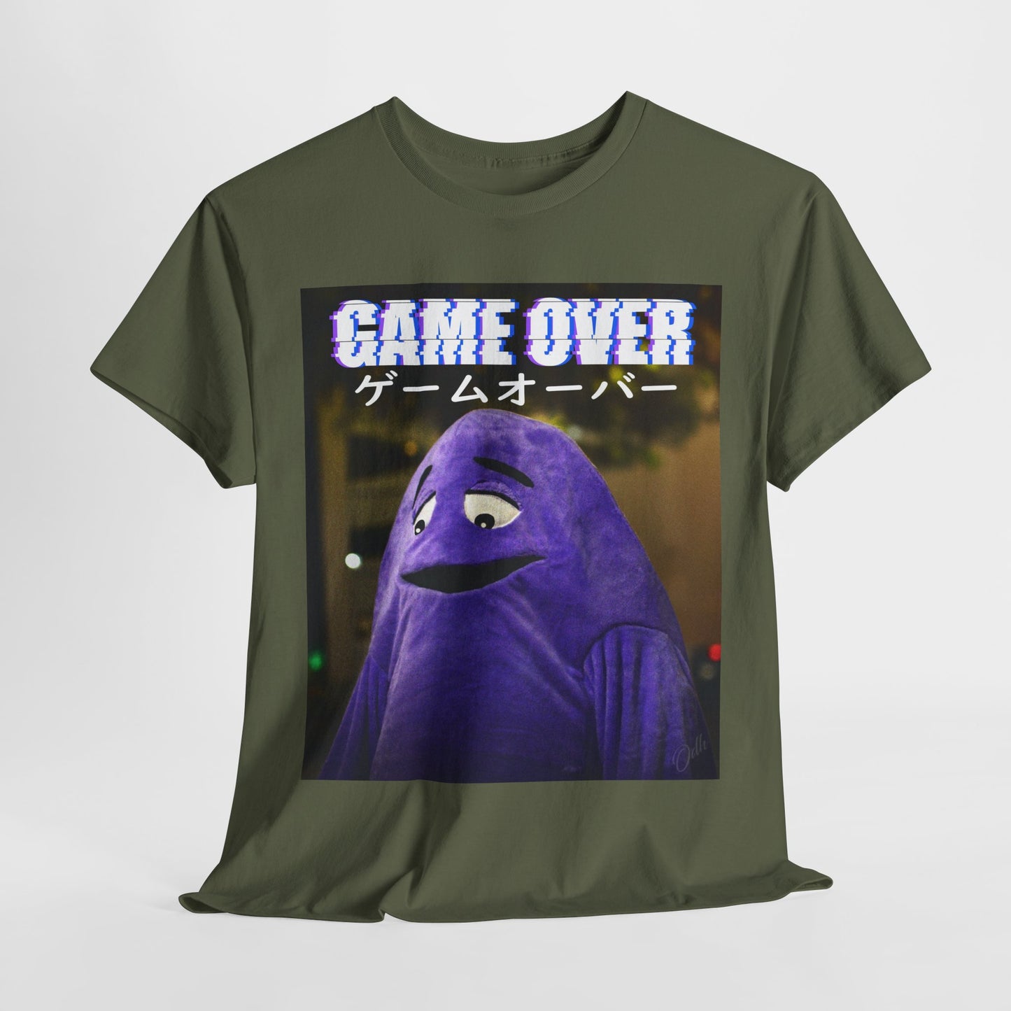 Game Over Shirt Gamer Funny Japanese Tee McDonalds Grimace T Shirt