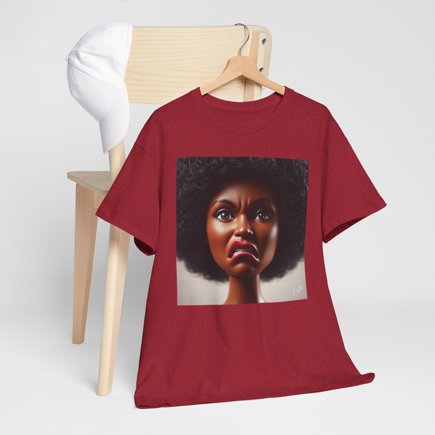 Disgusted Black Doll Face Meme Shirt Short Sleeve Tee
