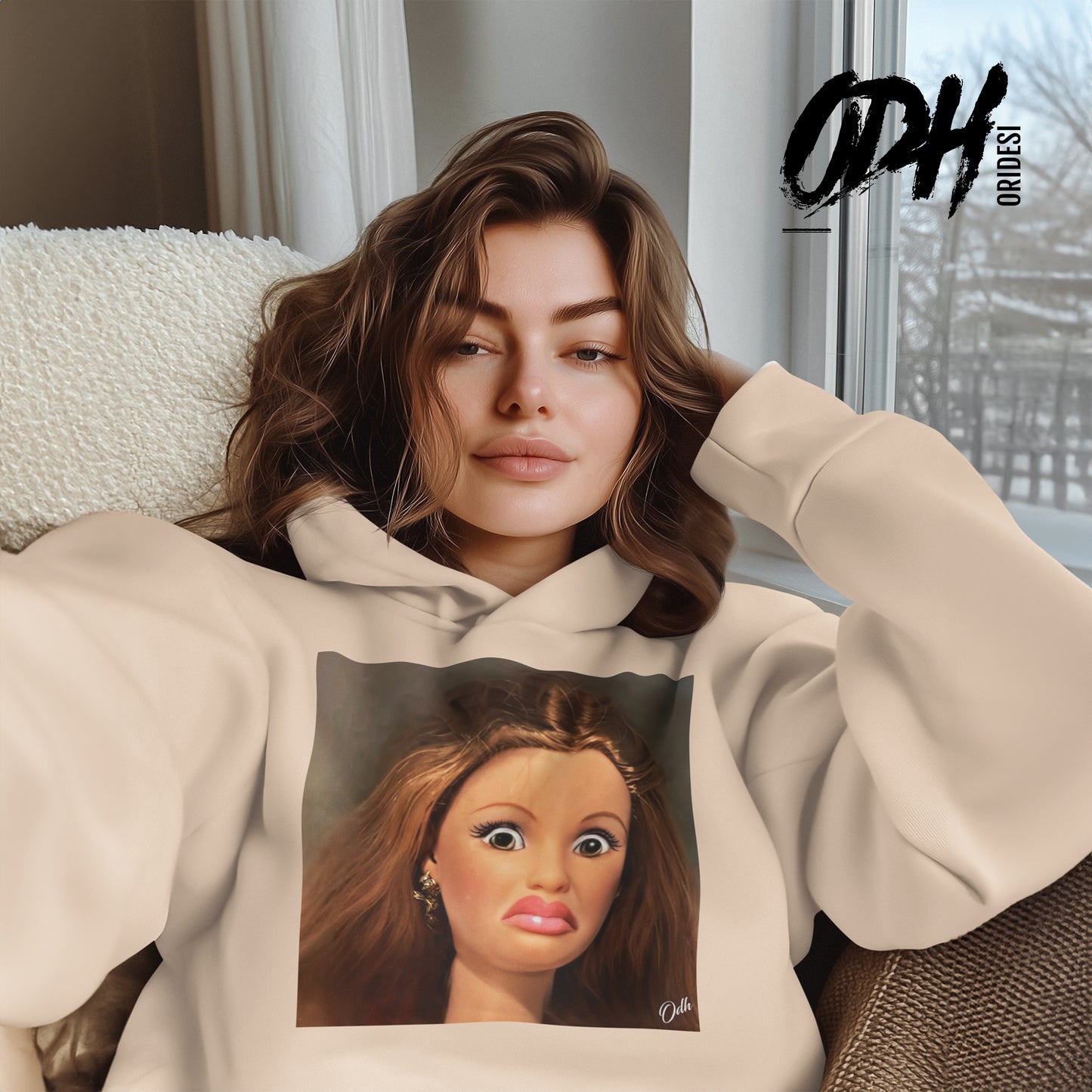 Barbie Disgusted Face Funny Meme Hoodie Sweatshirt