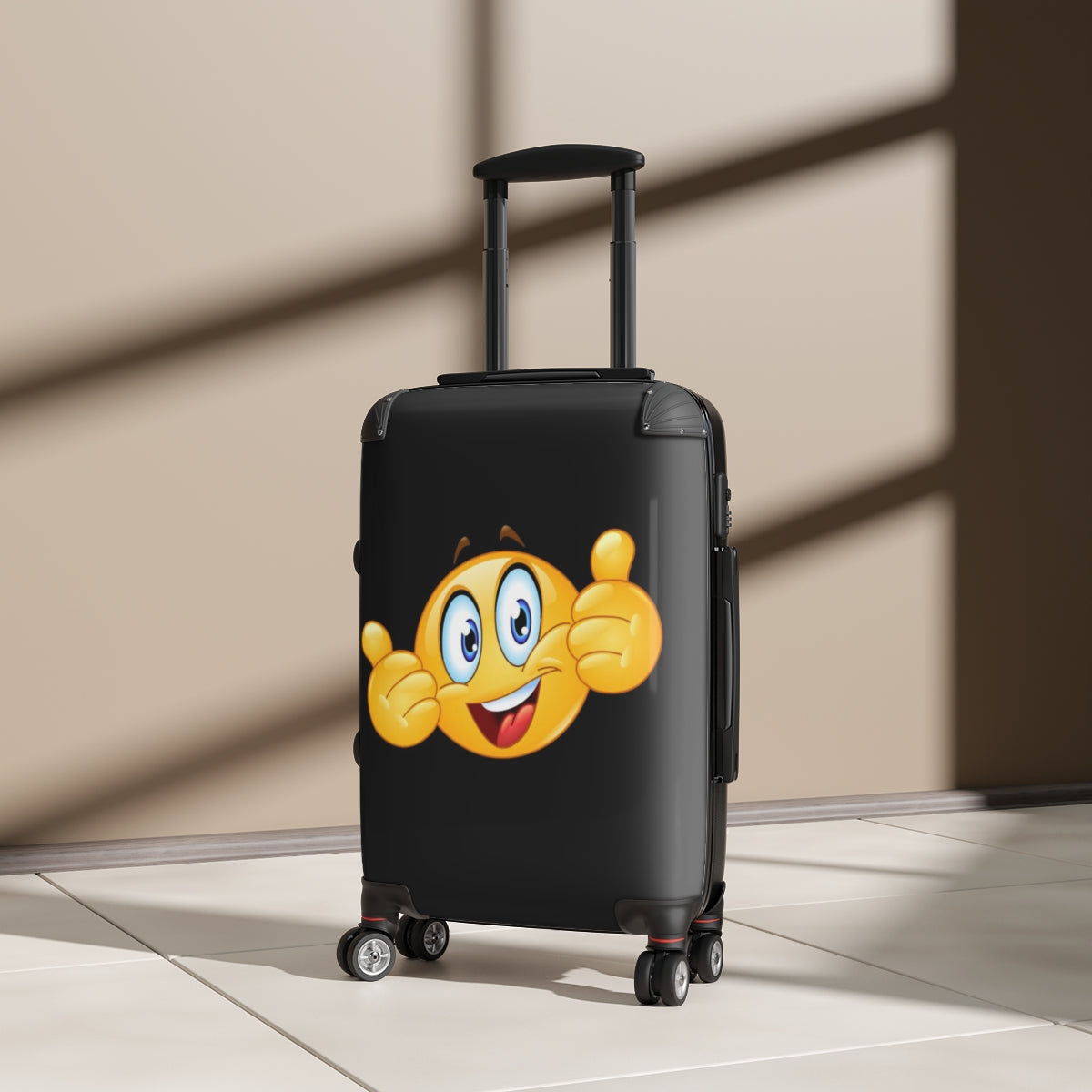Happy Emoji Suitcases Rolling Bag