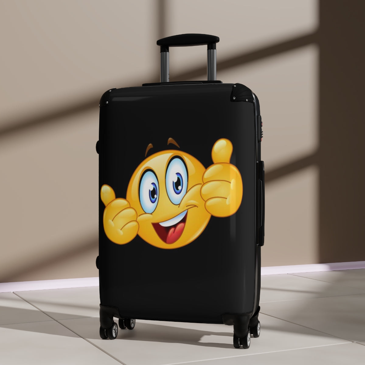 Happy Emoji Suitcases Rolling Bag