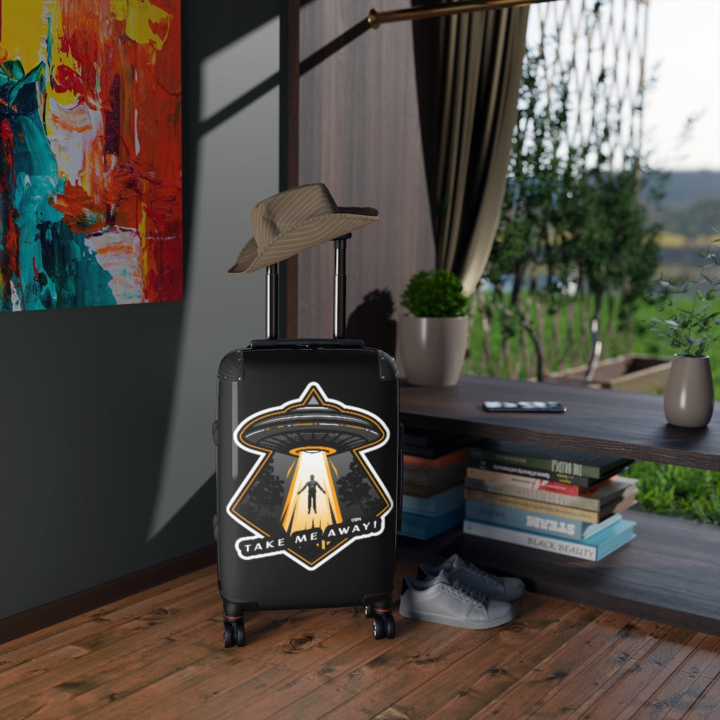 Alien Abduction "Take Me Away" Carry on Suitcase