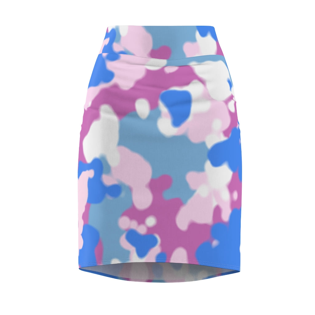 Women's Pixie Pencil Skirt Pastel Palette Colorful Bodycon Skirt