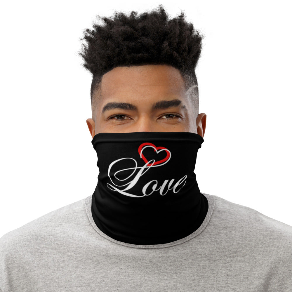 Love Face Mask Neck Gaiter