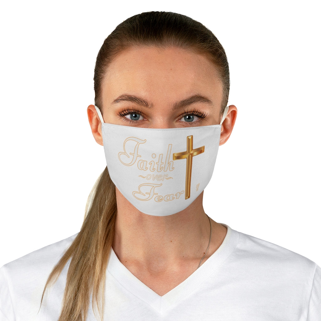 Faith over Fear Fabric Face Mask