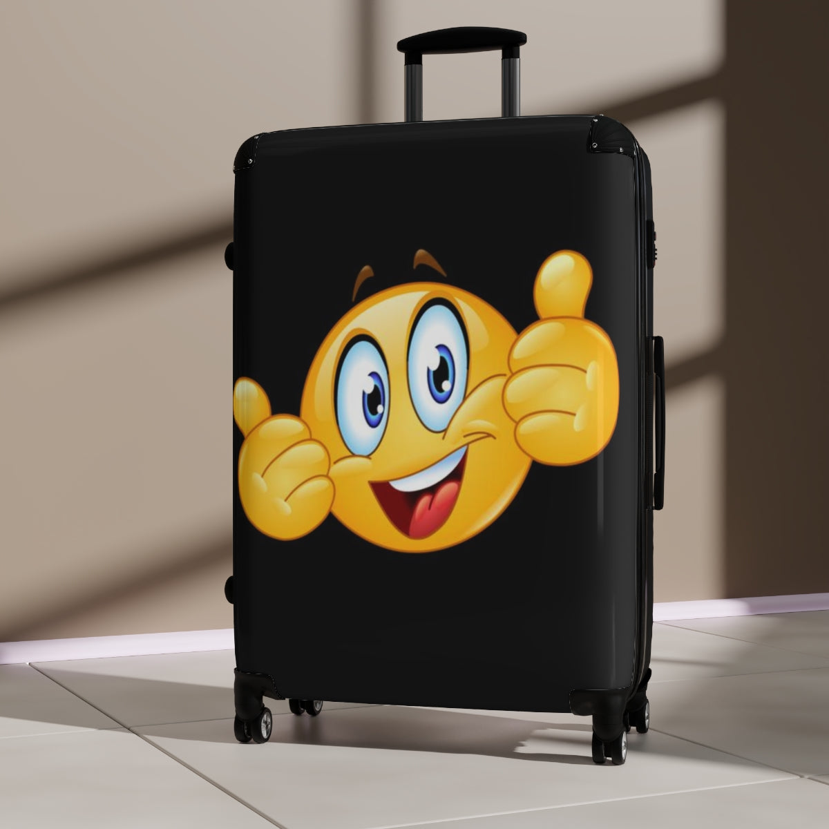 Happy Emoji Suitcases Rolling Bag
