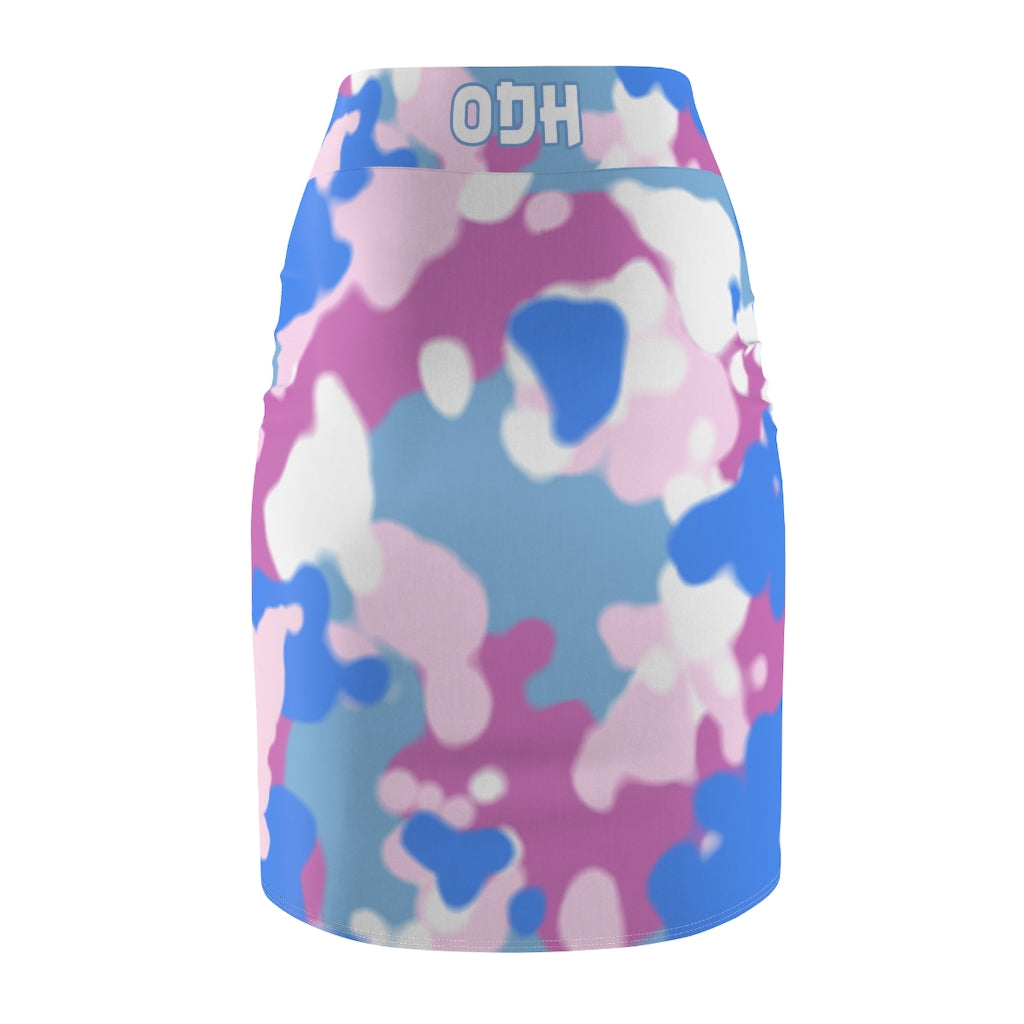 Women's Pixie Pencil Skirt Pastel Palette Colorful Bodycon Skirt