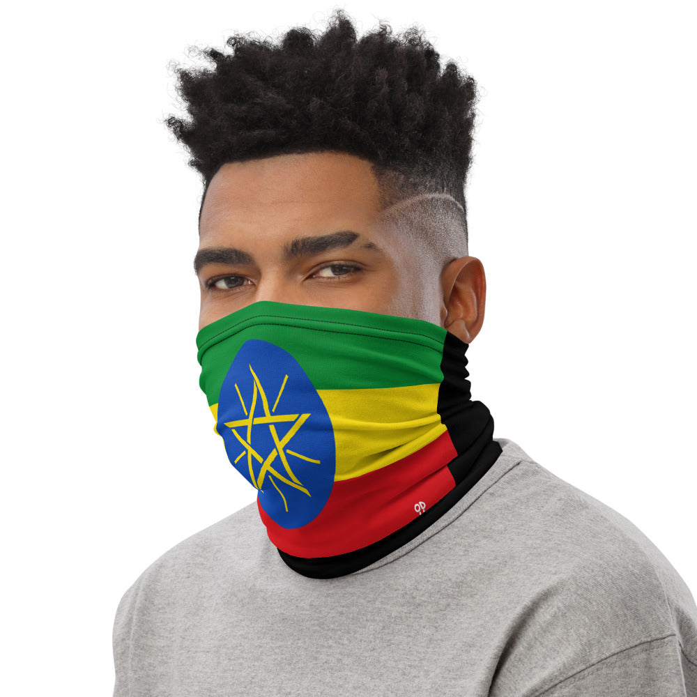 Ethiopia Ethiopian Flag Face Mask Neck Gaiter Bandana