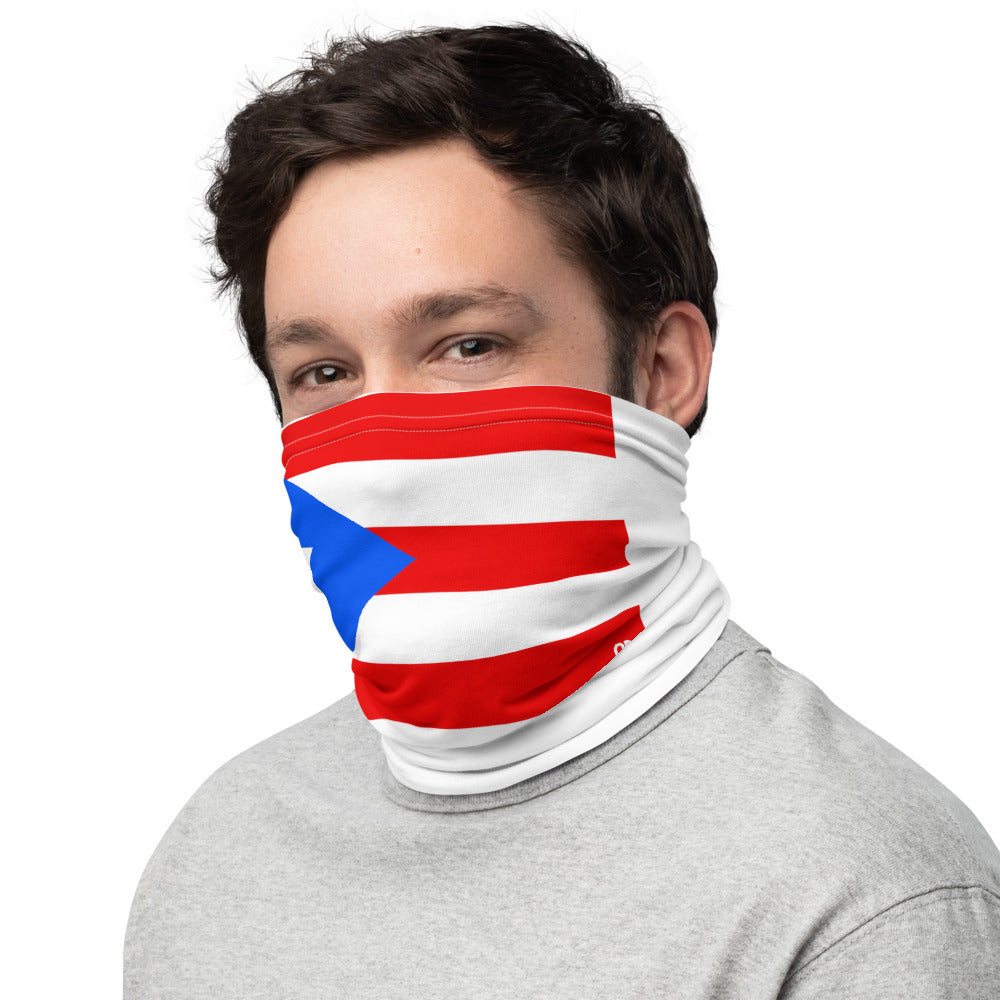 Puerto Rico Flag Face Mask Neck Gaiter Boriqua Bandana