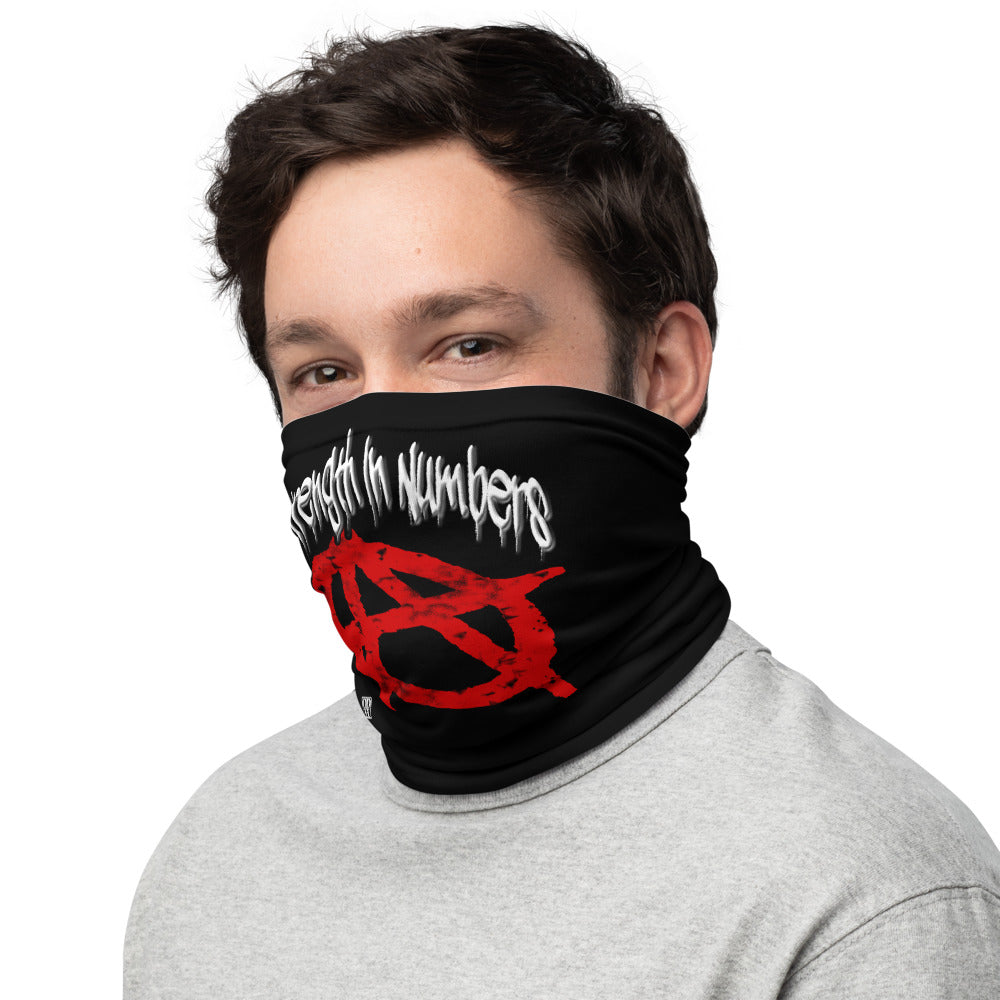 Strength in Numbers Anarchy Face Mask Cover Neck Gaiter