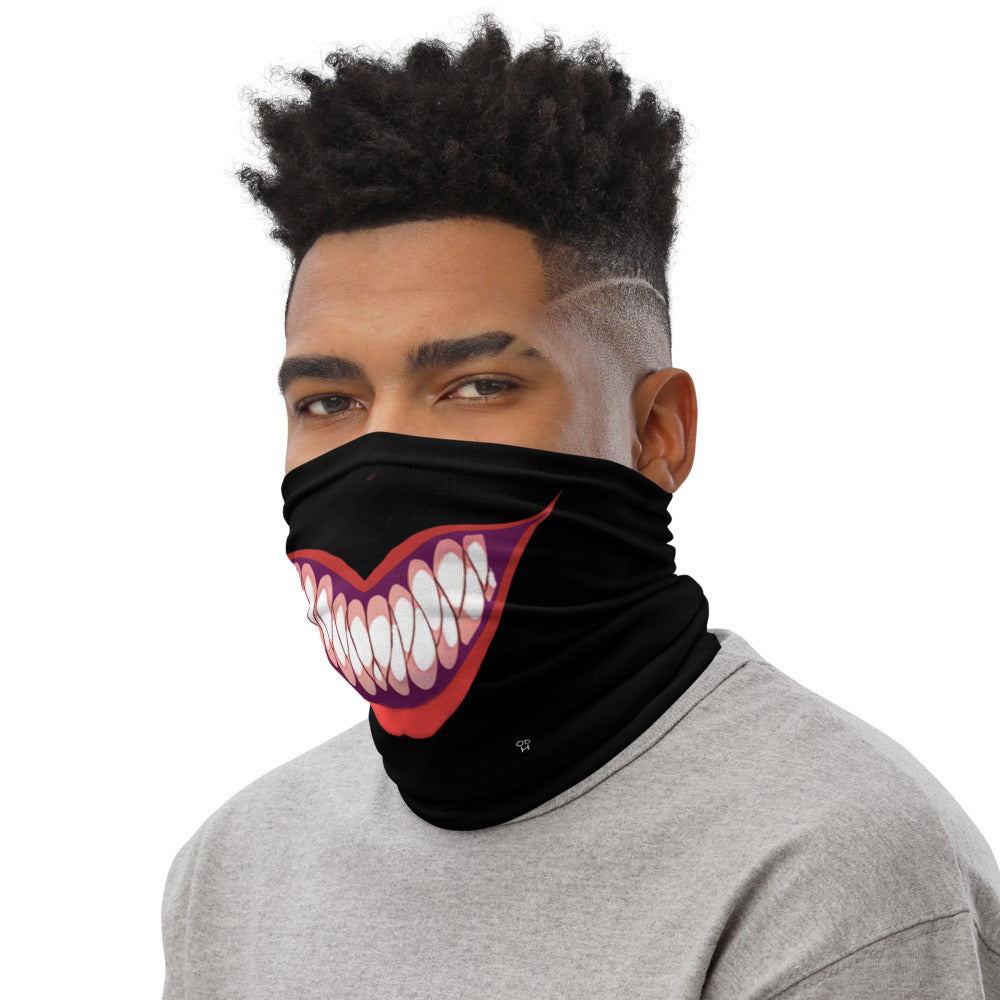 Scary Monster Clown Face Mask Neck Gaiter