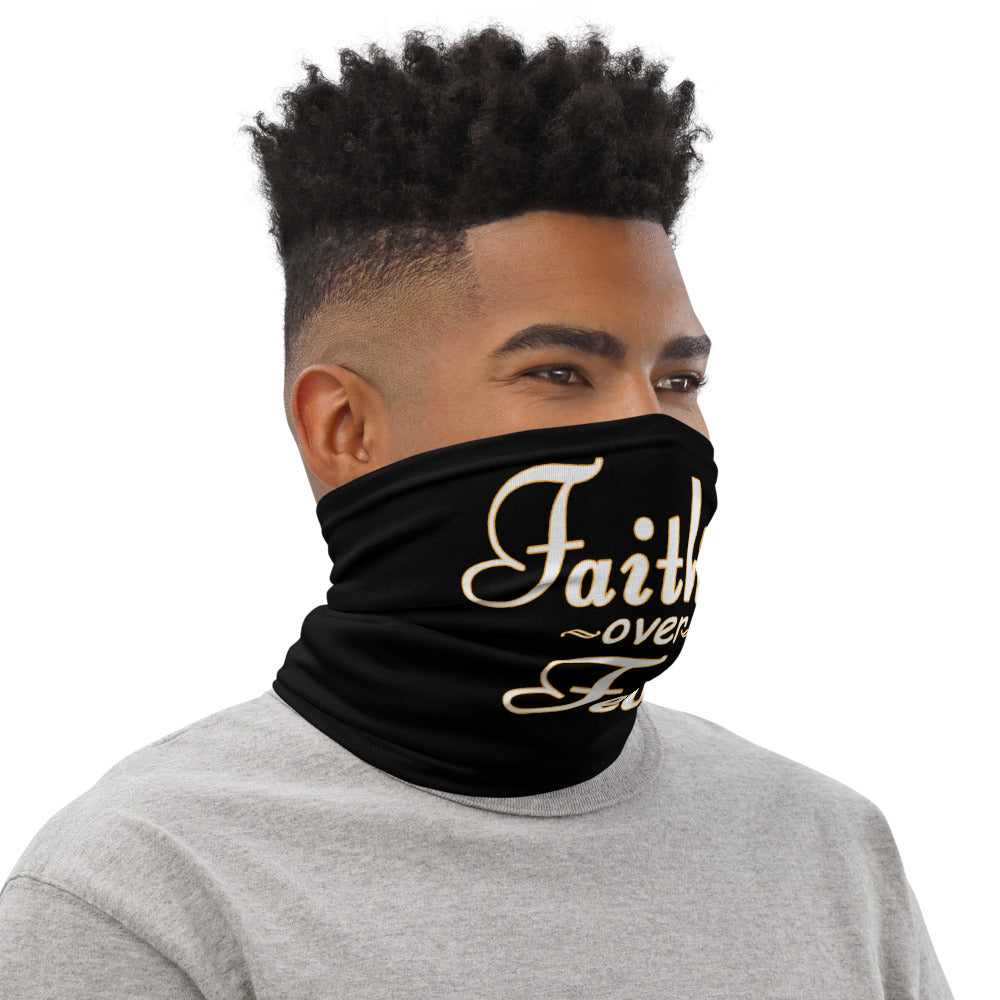 Faith Over fear Christian Face Mask Neck