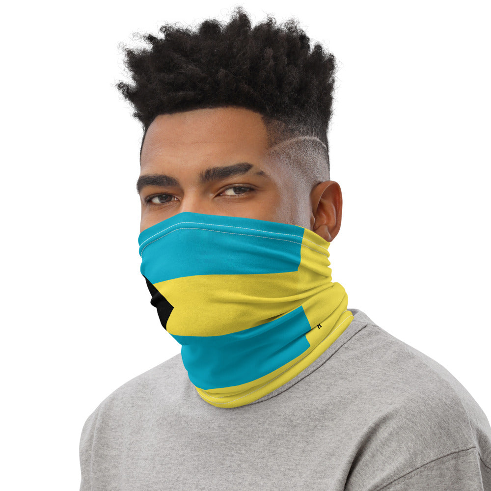Bahamas Bahamian Flag Face Mask Neck Gaiter