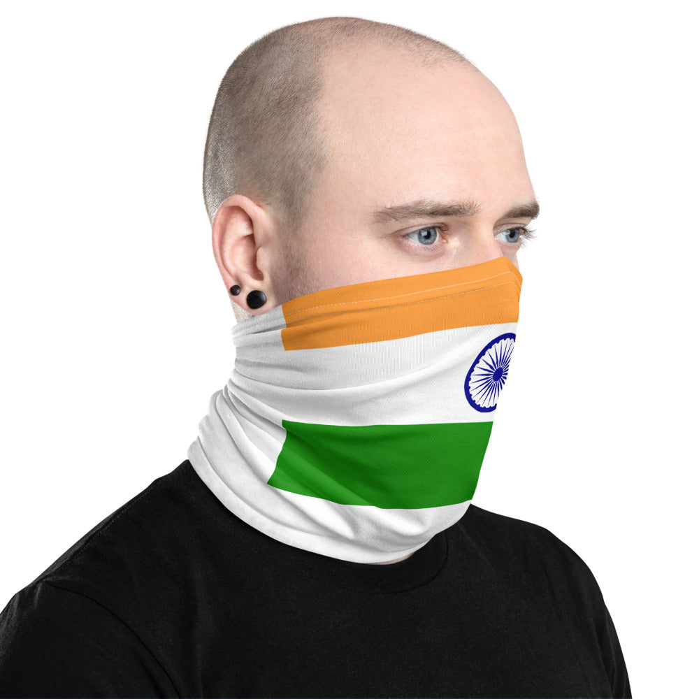 India Indian Flag Face Mask Neck Gaiter Bandana