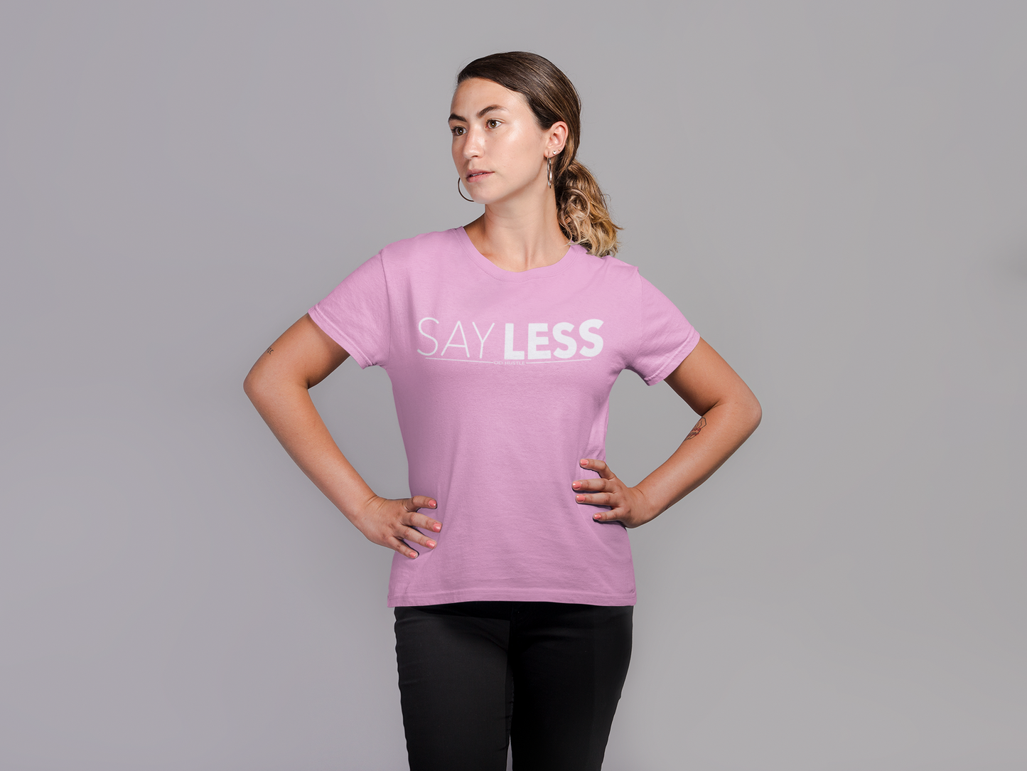 OD Hustle " Say Less " Short Sleeve T Shirt