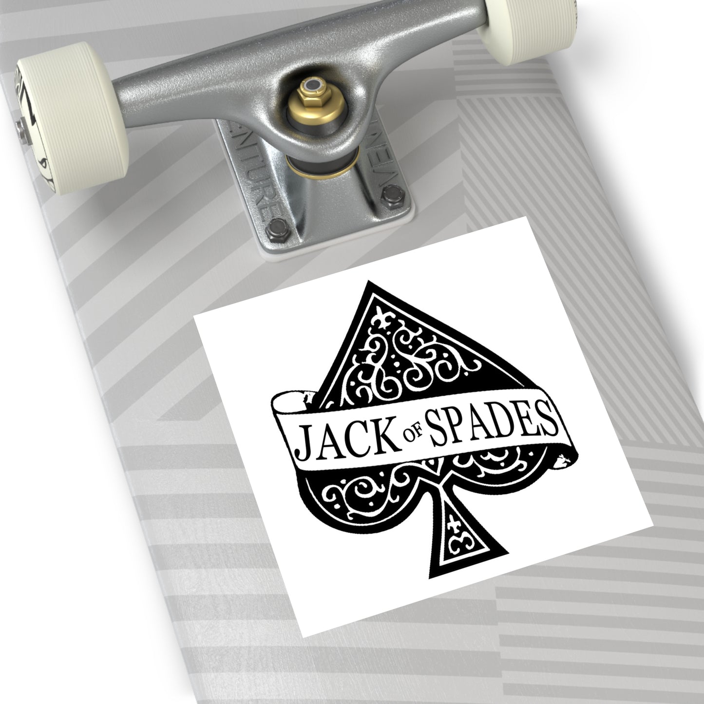 Jack of Spades Stickers, Jack of Spades Decals, JOS Sticker, Husband BBC, Sissy, Cuckold, Cuck Boy Gay Square Vinyl Stickers