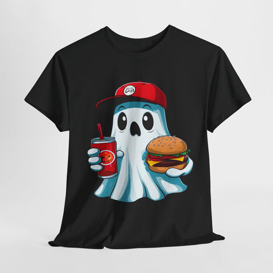 Halloween Ghost Shirt Spooky Season TShirt, Halloween Gift, Cute Ghost Eating