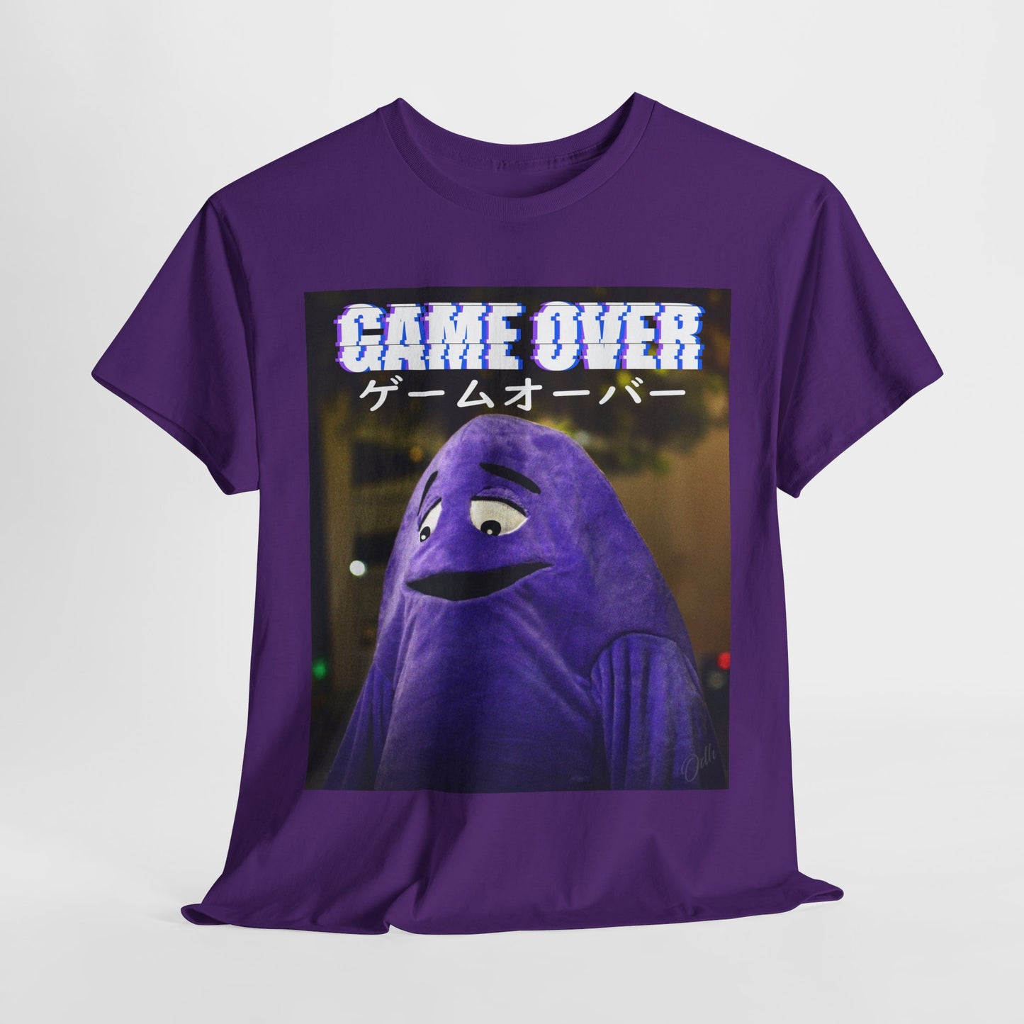 Game Over Shirt Gamer Funny Japanese Tee McDonalds Grimace T Shirt